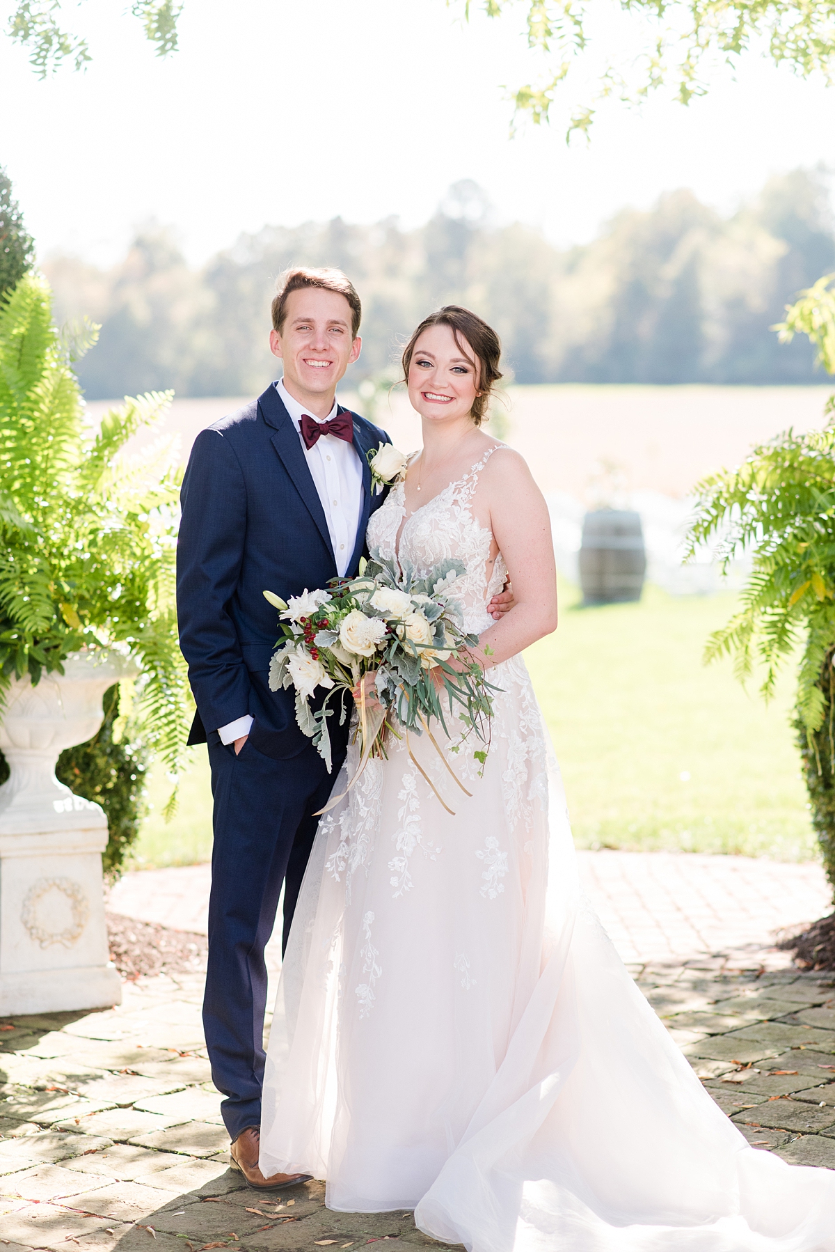 Bride and Groom First Look Portraits  at Fall Burlington Wedding. Virginia Wedding Photographer Kailey Brianne Photography. 