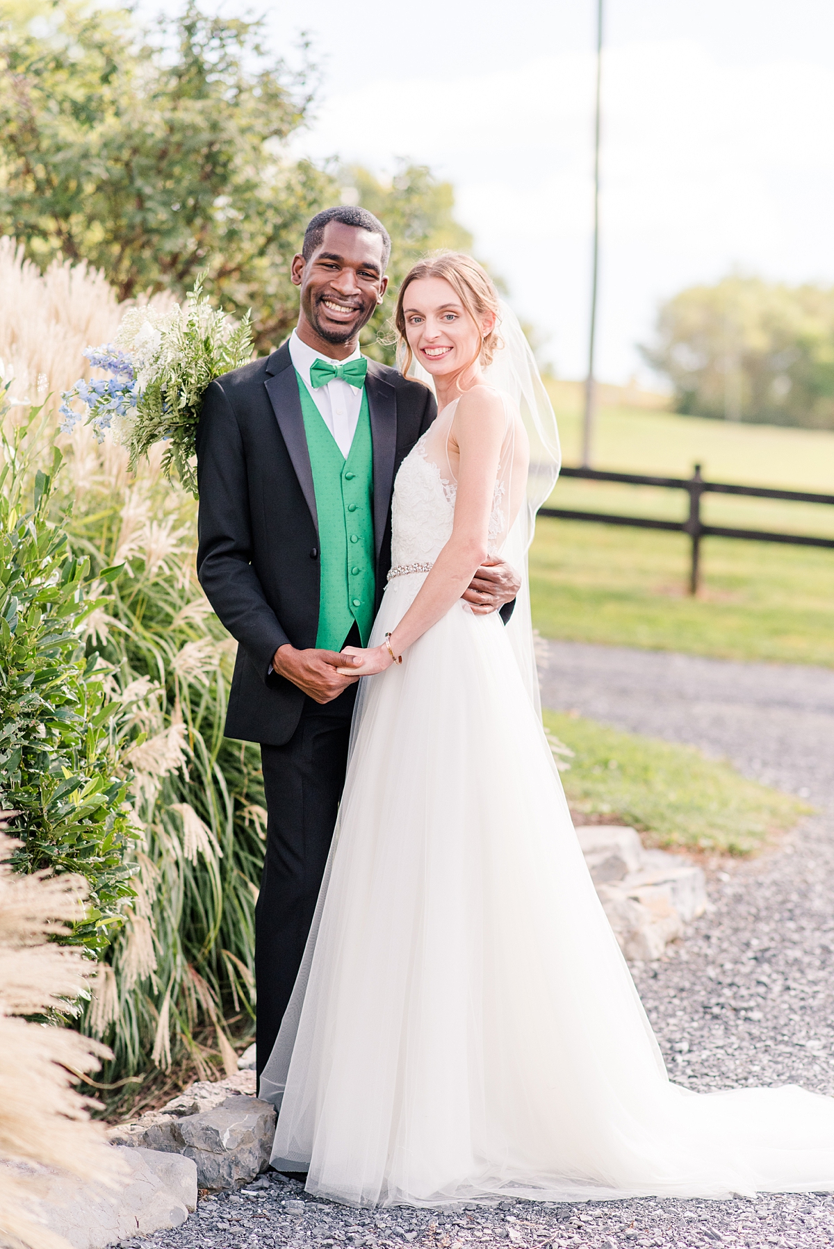 Bride and Groom First Look Portraits at Granary at Valley Pike Rustic Wedding. Wedding Photography by Richmond Wedding Photographer Kailey Brianne Photography. 