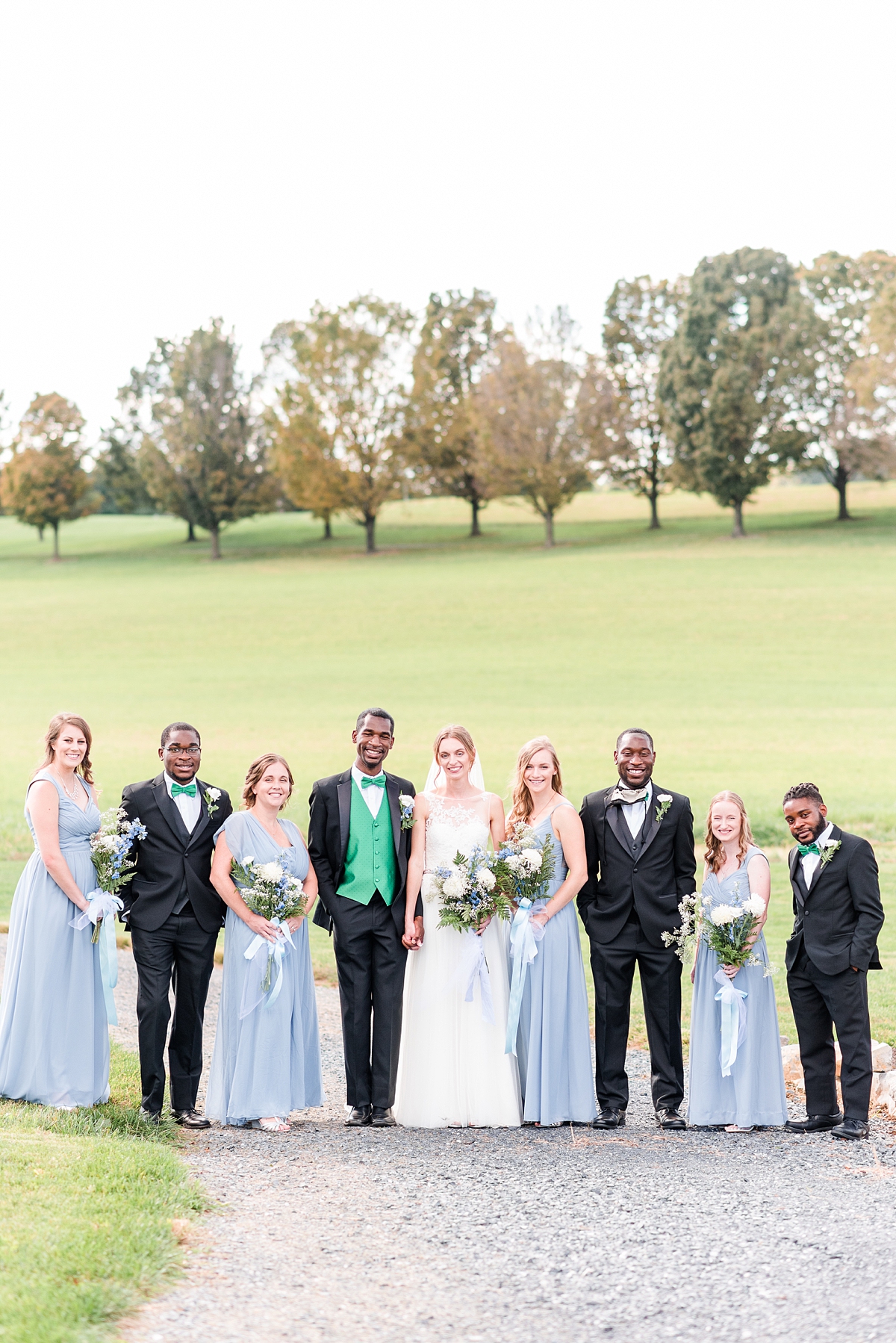 Bridal Party Portraits at Granary at Valley Pike Rustic Wedding. Wedding Photography by Richmond Wedding Photographer Kailey Brianne Photography. 