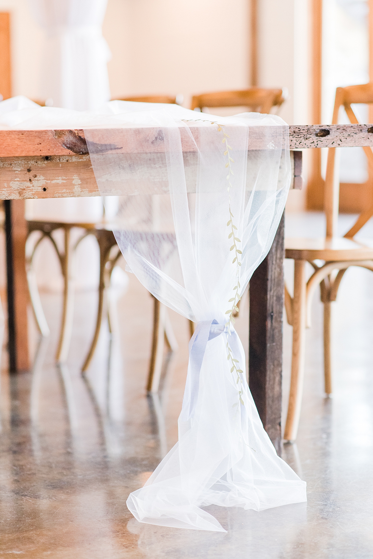 Rustic Wedding Reception Decor for Granary at Valley Pike Wedding.  Wedding Photography by Charlottesville Wedding Photographer Kailey Brianne Photography. 