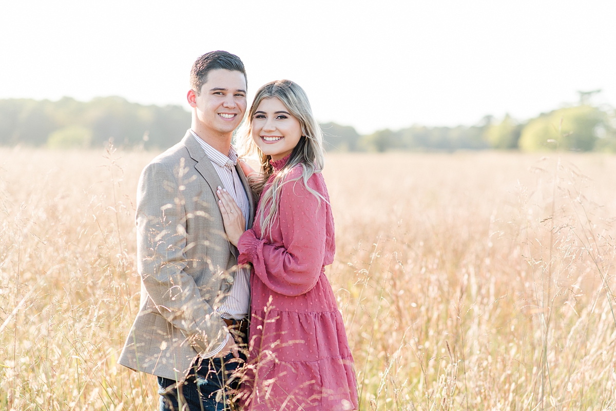 Stylish Engagement Outfits at Yorktown Battlefield Fall Engagement Session. Engagement Photography by Richmond Wedding Photographer Kailey Brianne Photography. 