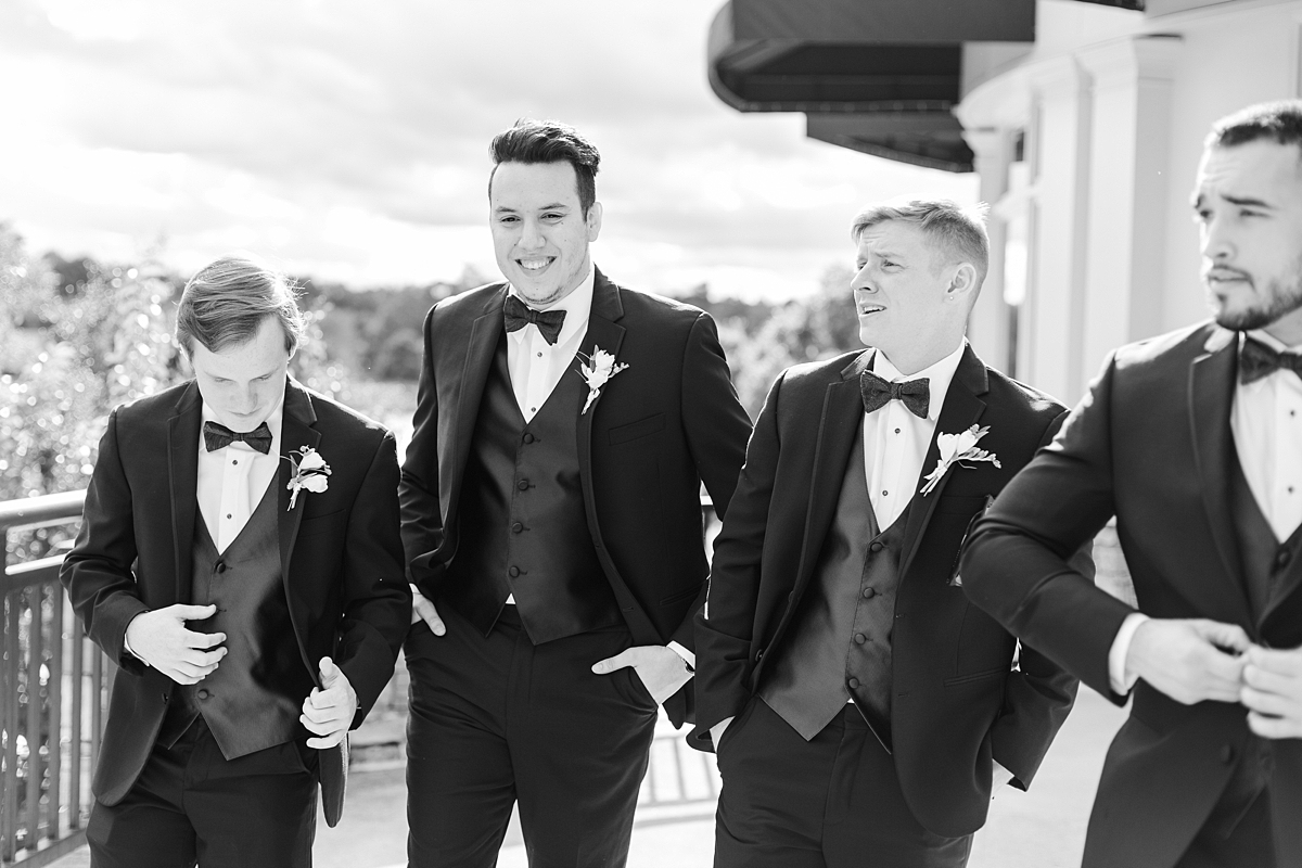 Grooms and Groomsmen Portraits at The Dominion Club. Wedding Photography by Richmond Wedding Photographer Kailey Brianne Photography.