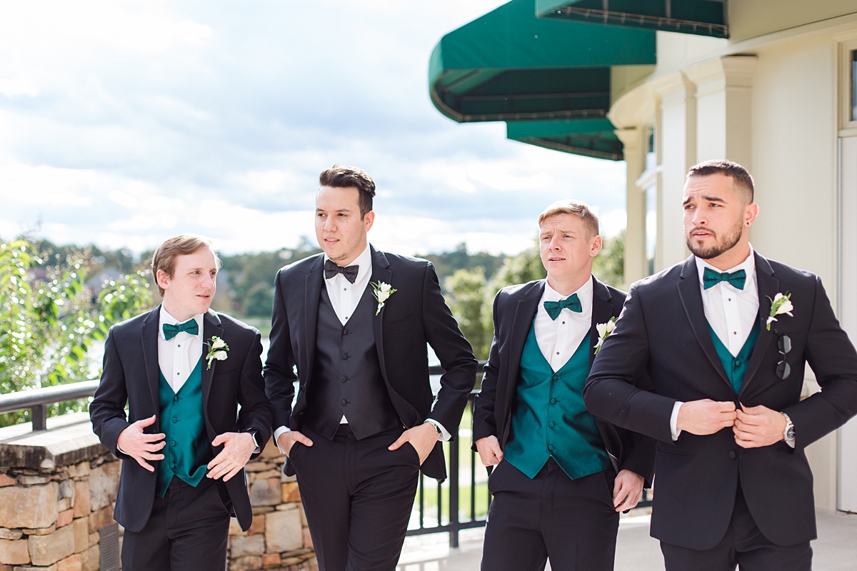 Grooms and Groomsmen Portraits at The Dominion Club. Wedding Photography by Richmond Wedding Photographer Kailey Brianne Photography.