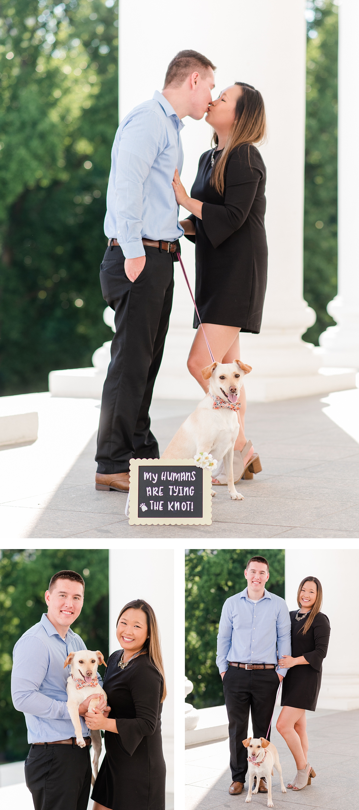Richmond Capitol Engagement Session with Dog. Photography by Richmond Wedding Photographer Kailey Brianne Photography.