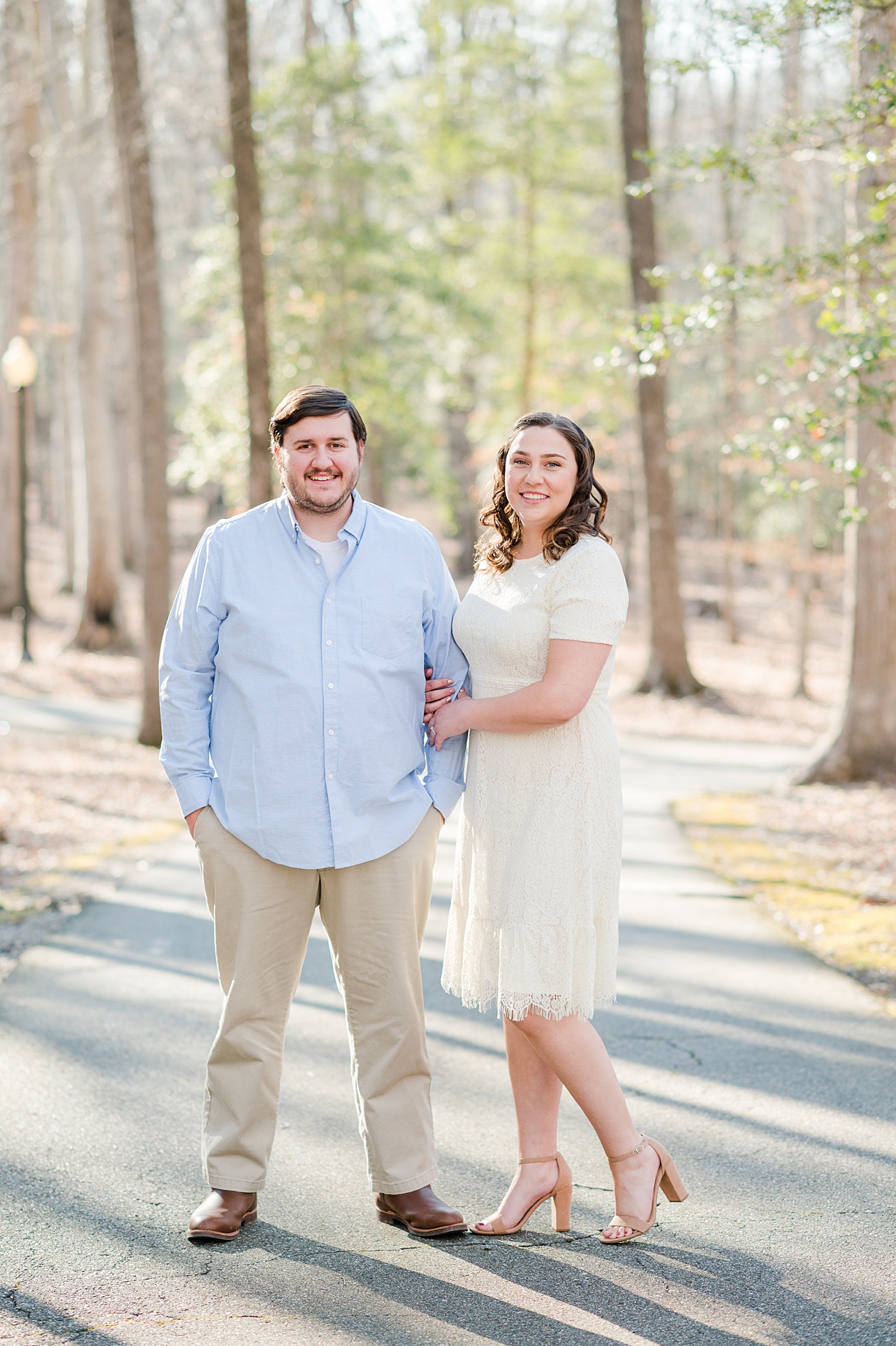 Spring Engagement Session in the forest at Celebrations at the Reservoir. Photography by Richmond Wedding Photographer Kailey Brianne Photography. 