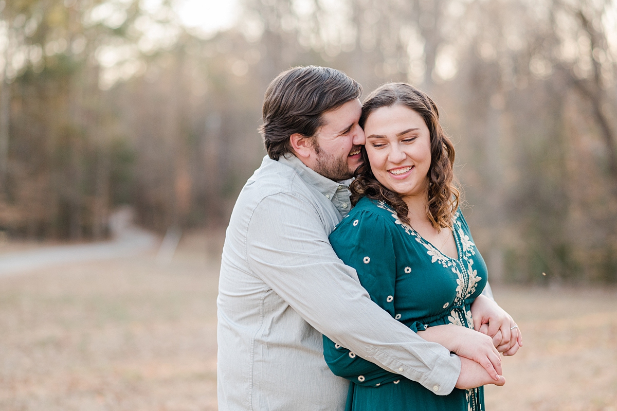 Celebrations at the Reservoir Engagement Session in the forest. Photography by Richmond Wedding Photographer Kailey Brianne Photography. 