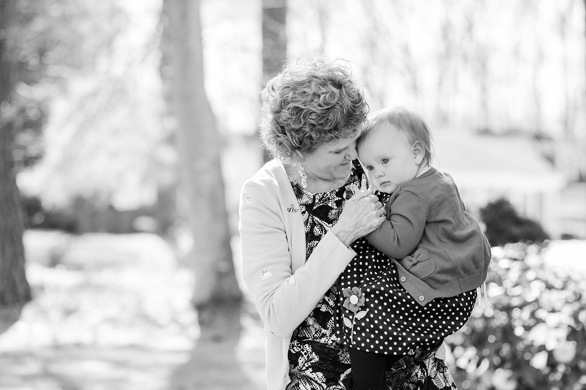 Grandma and Granddaughter During Family Easter Session. Photography by Richmond Family Photographer Kailey Brianne Photography. 
