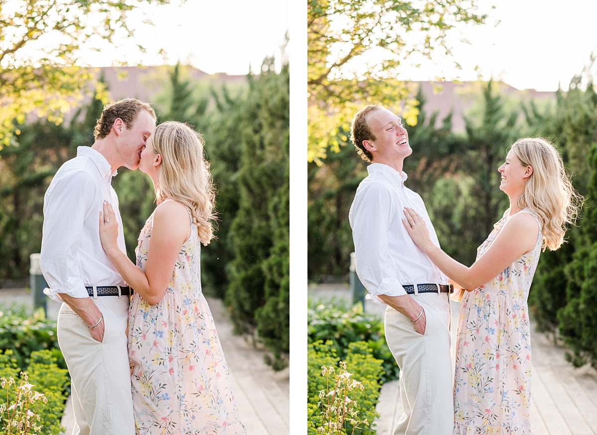 Spring engagement session at the VMFA sculpture garden in downtown Richmond. Photography by Richmond wedding photographer Kailey Brianne Photography. 