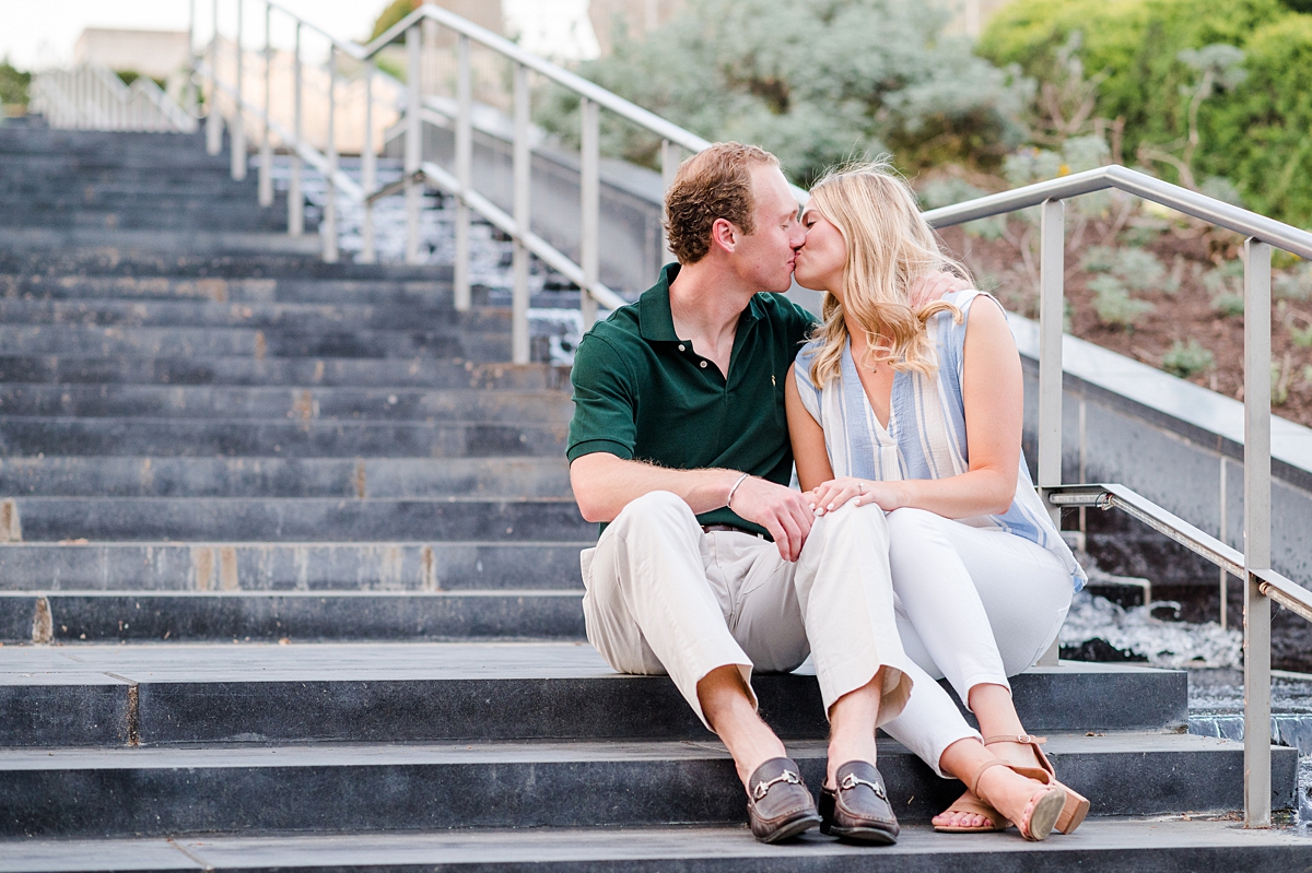 Spring engagement session at the VMFA in downtown Richmond. Photography by Richmond wedding photographer Kailey Brianne Photography. 