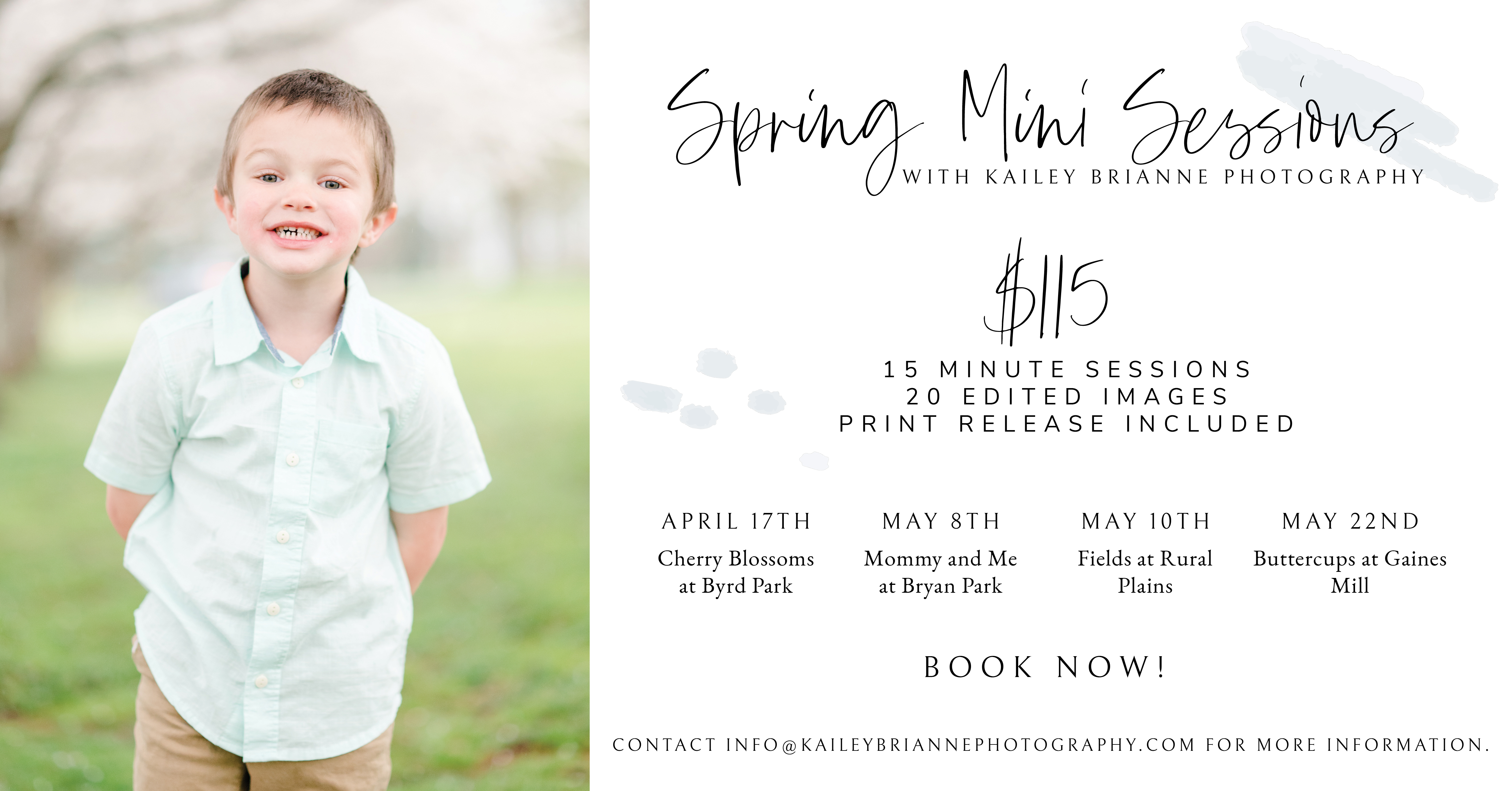 Spring Mini Session in Richmond, Virginia. Cherry Blossom Mini Session by Richmond family photographer Kailey Brianne Photography. 