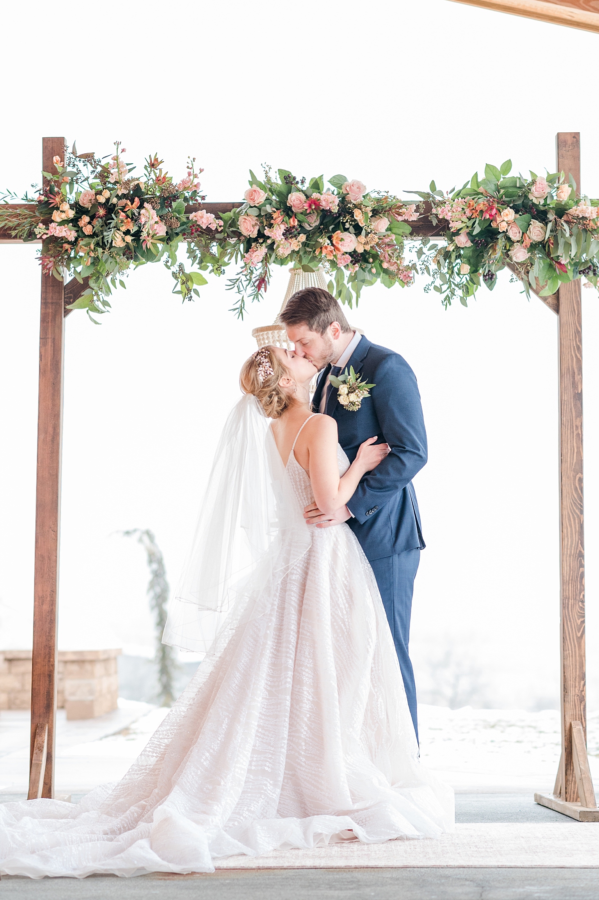 Winter East View Farms Wedding Styled Shoot by Heather Lea Events and Virginia Wedding Photographer Kailey Brianne Photography. 