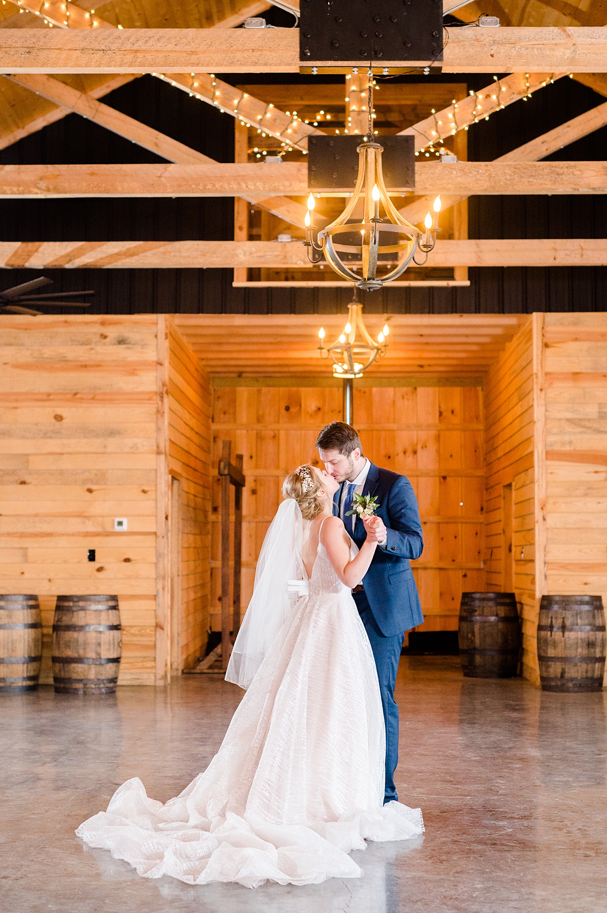 First Dance at East View Farms Wedding Styled Shoot by Heather Lea Events and Virginia Wedding Photographer Kailey Brianne Photography. 