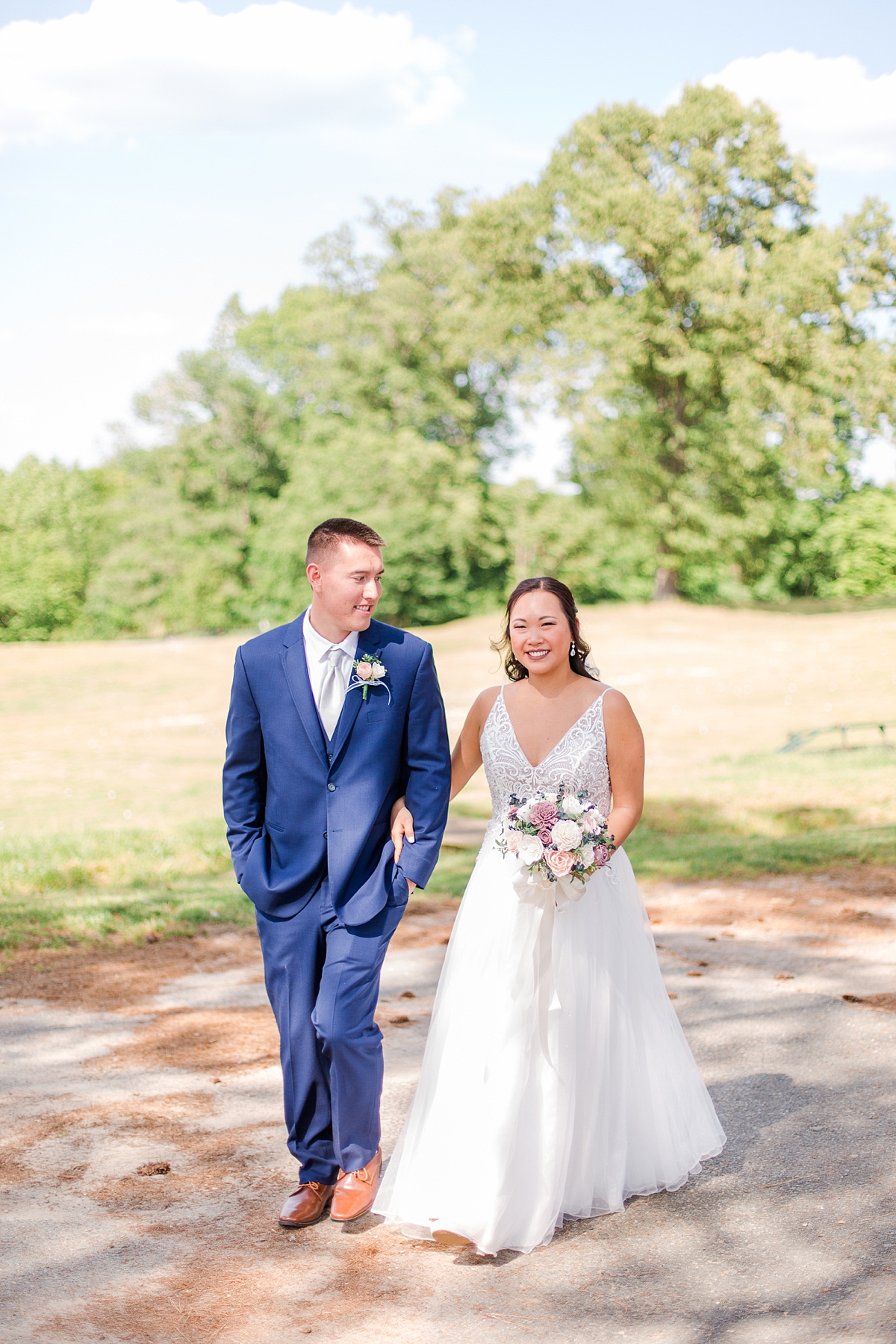 Bride and Groom First Look at Spring Hanover wedding. Hanover Wedding Photographer Kailey Brianne Photography. 