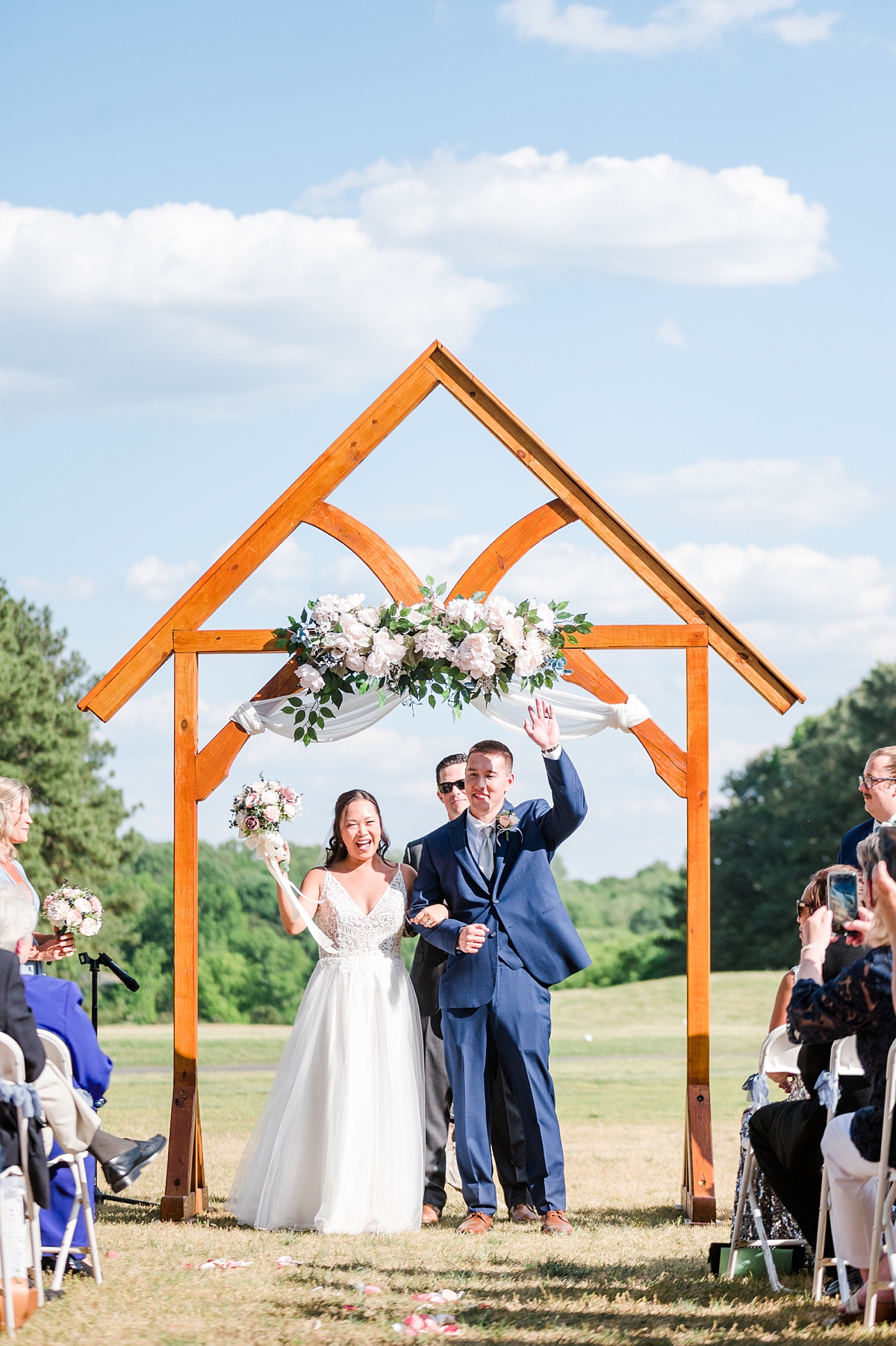Epic Ceremony Kiss at Hanover Golf Club spring wedding. Photography by Virginia Wedding Photographer Kailey Brianne Photography. 