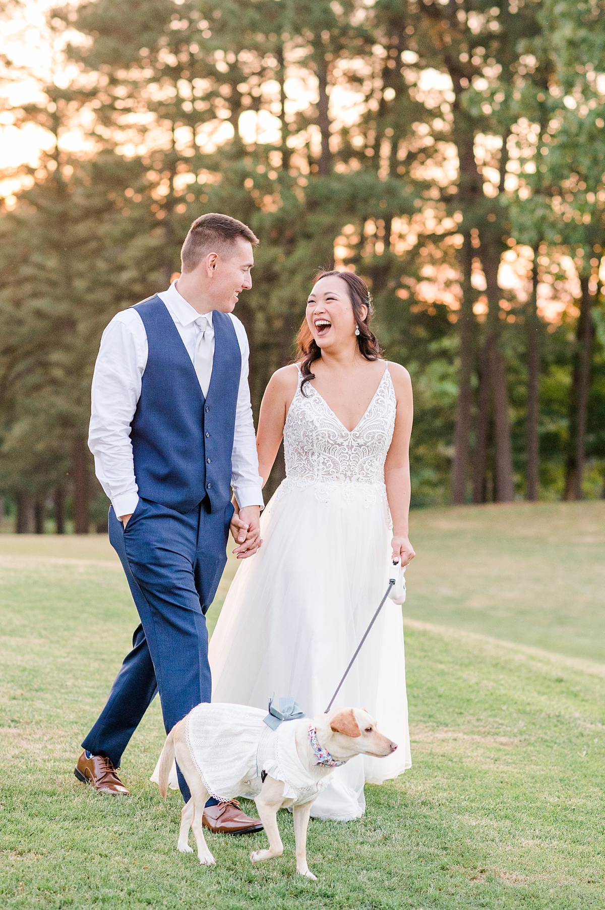 Bride and Groom sunset portraits at Hanover Golf Club wedding. Photography by Richmond Wedding Photographer Kailey Brianne Photography. 
