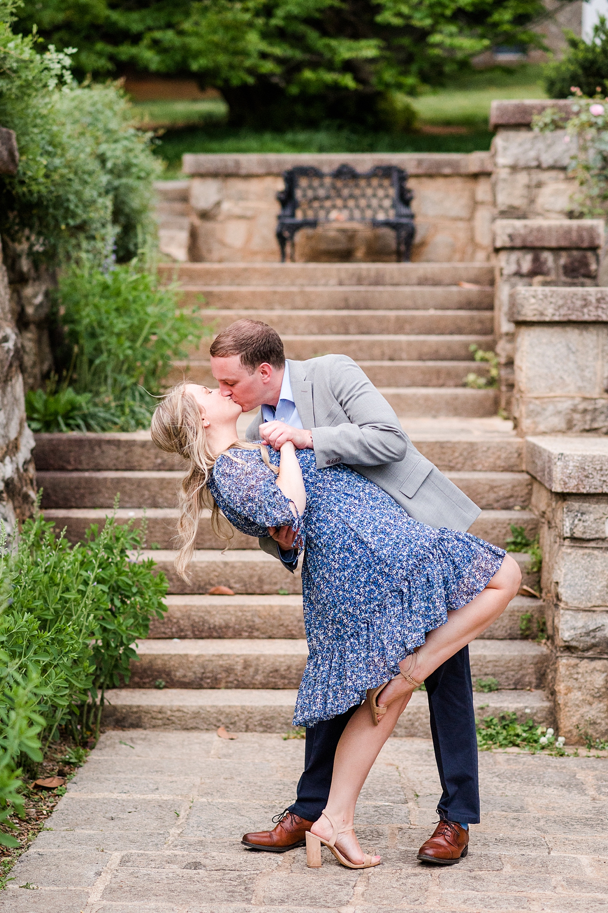 Spring Maymont Engagement Session in Richmond, Virginia. Photography by Virginia Wedding Photographer Kailey Brianne Photography. 