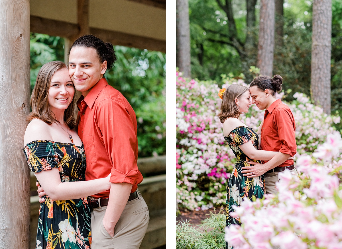 Spring Red Wing Park Engagement Session with blooms. Photography by Richmond Wedding Photographer Kailey Brianne Photography. 