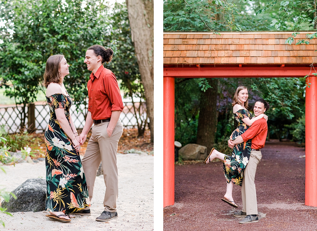 Spring Red Wing Park Engagement Session with blooms. Photography by Richmond Wedding Photographer Kailey Brianne Photography. 