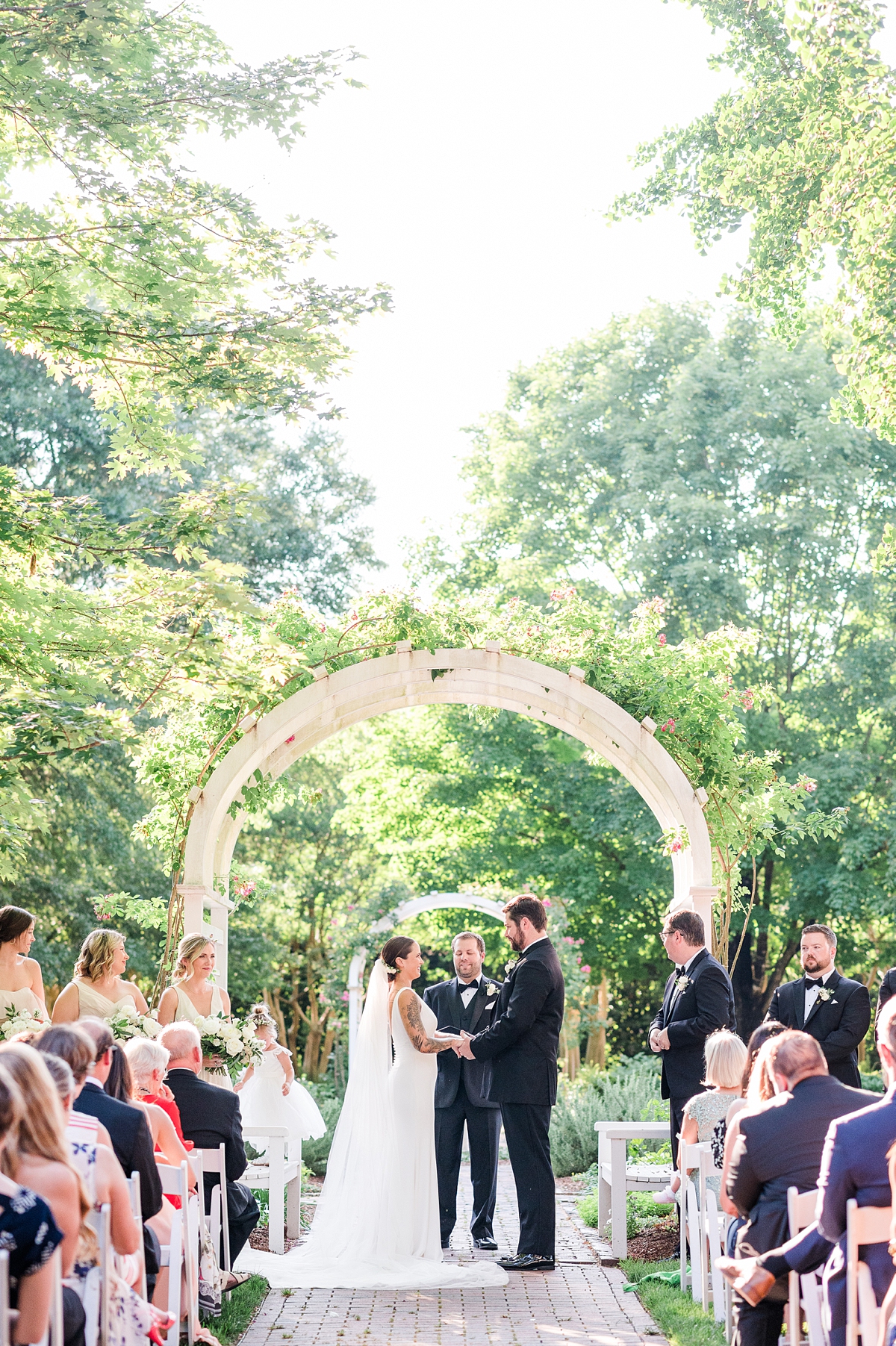 Spring Lewis Ginter Botanical Garden Wedding Ceremony. Wedding Photography by Charlottesville Wedding Photographer Kailey Brianne Photography. 