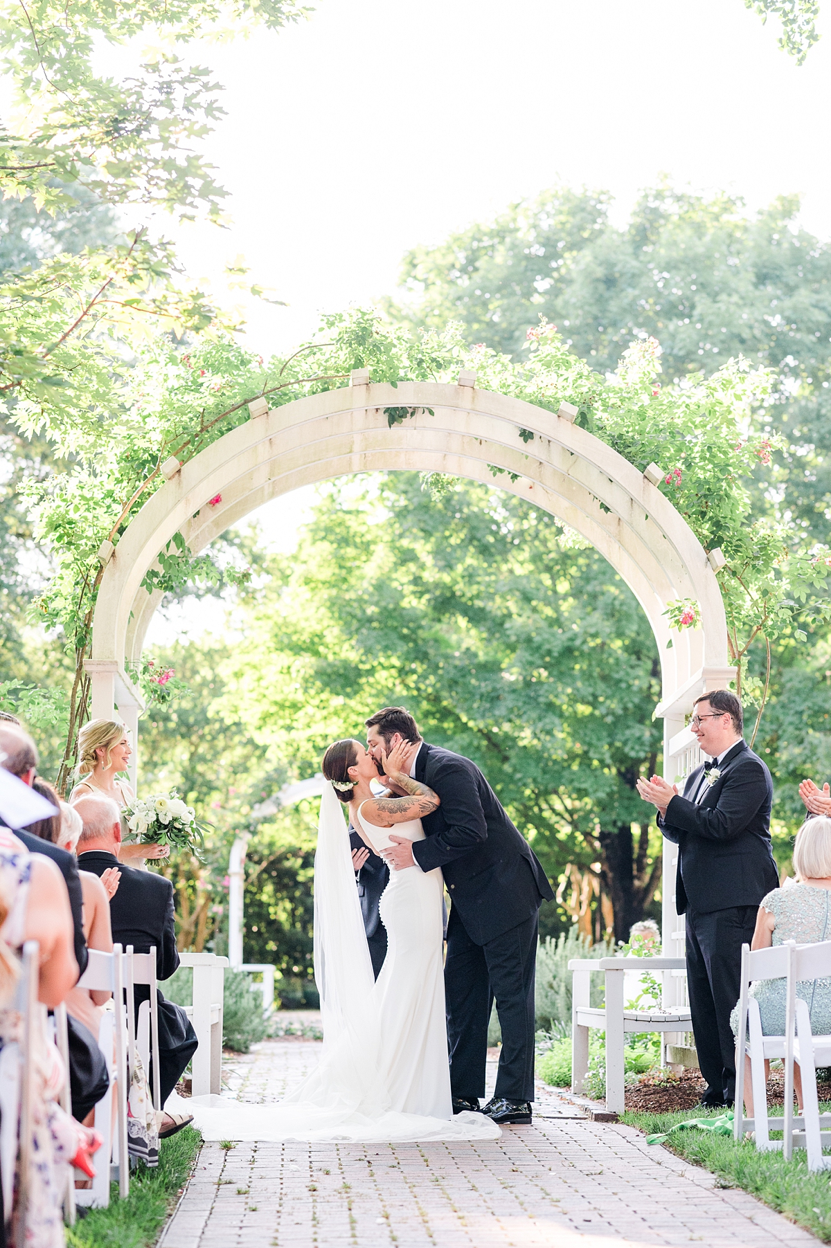 Spring Lewis Ginter Botanical Garden Wedding Ceremony. Wedding Photography by Fredericksburg Wedding Photographer Kailey Brianne Photography. 