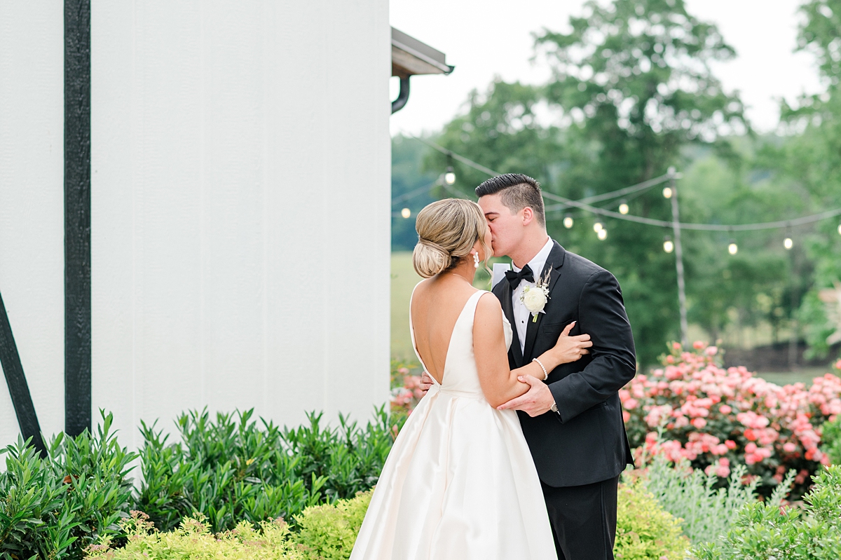 Bride and Groom Emotional First Look During Richmond Wedding. Virginia Wedding Photographer Kailey Brianne Photography. 