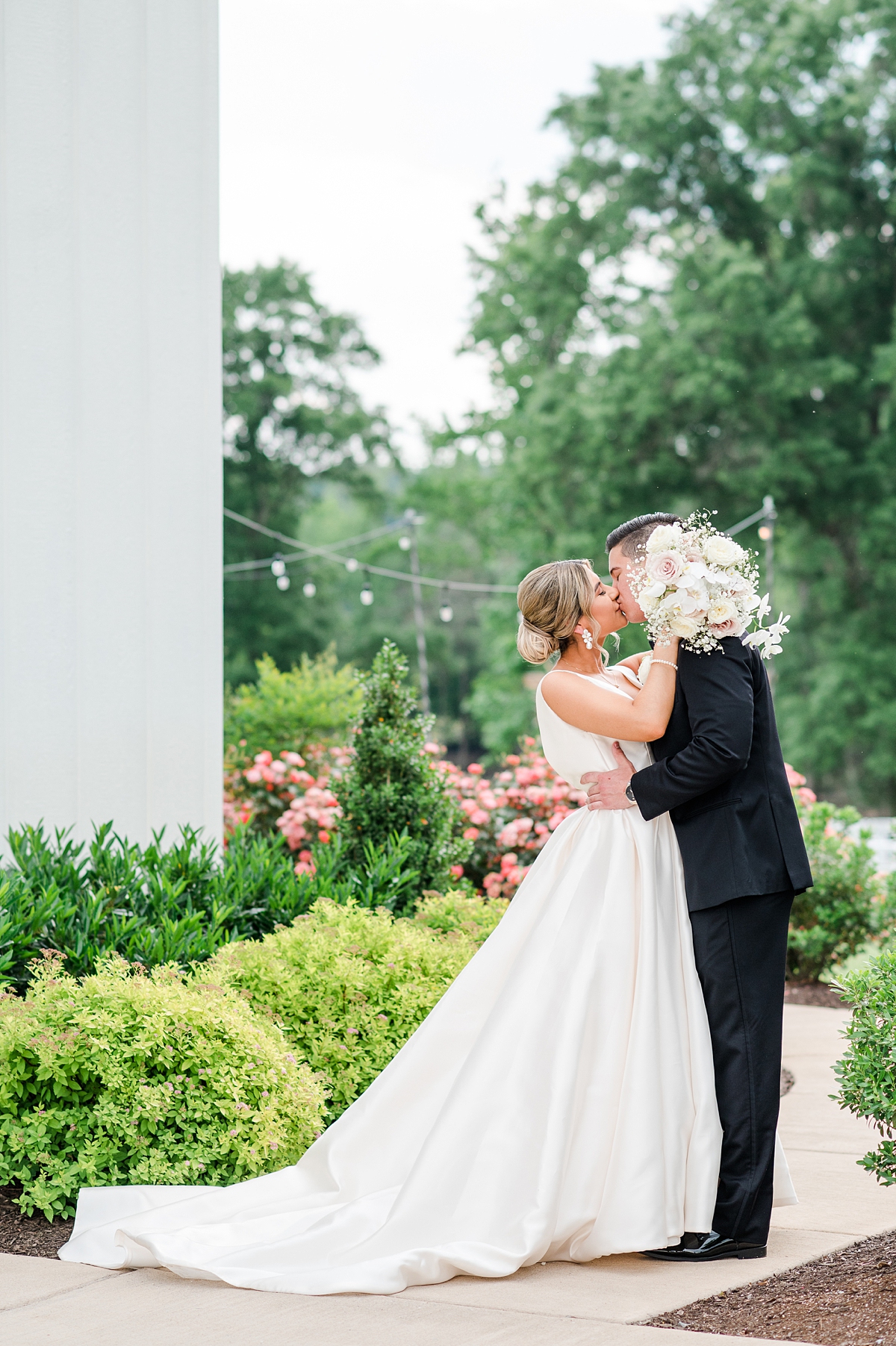 Bride and Groom Portraits During Spring Oakdale Wedding. Wedding Photography by Richmond Wedding Photographer Kailey Brianne Photography. 