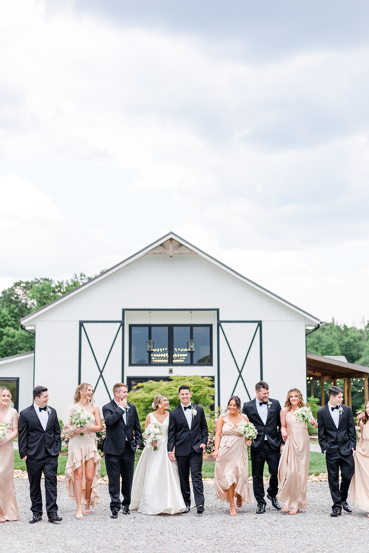 Bridal Party Portraits During Spring Oakdale Wedding. Richmond Wedding Photographer Kailey Brianne Photography. 