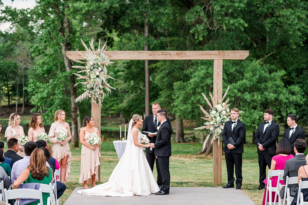 Spring Oakdale Wedding Ceremony. Richmond Wedding Photographer Kailey Brianne Photography. 