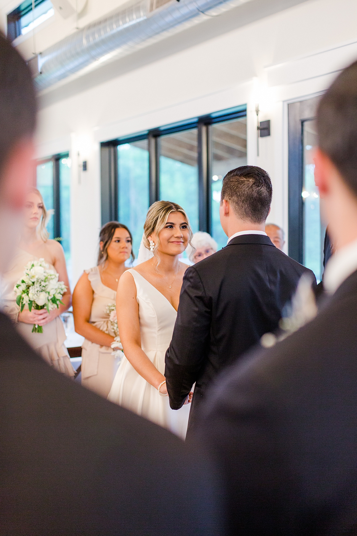 Indoor Ceremony During Spring Oakdale RVA Wedding. Wedding Photography by Charlottesville Wedding Photographer Kailey Brianne Photography. 