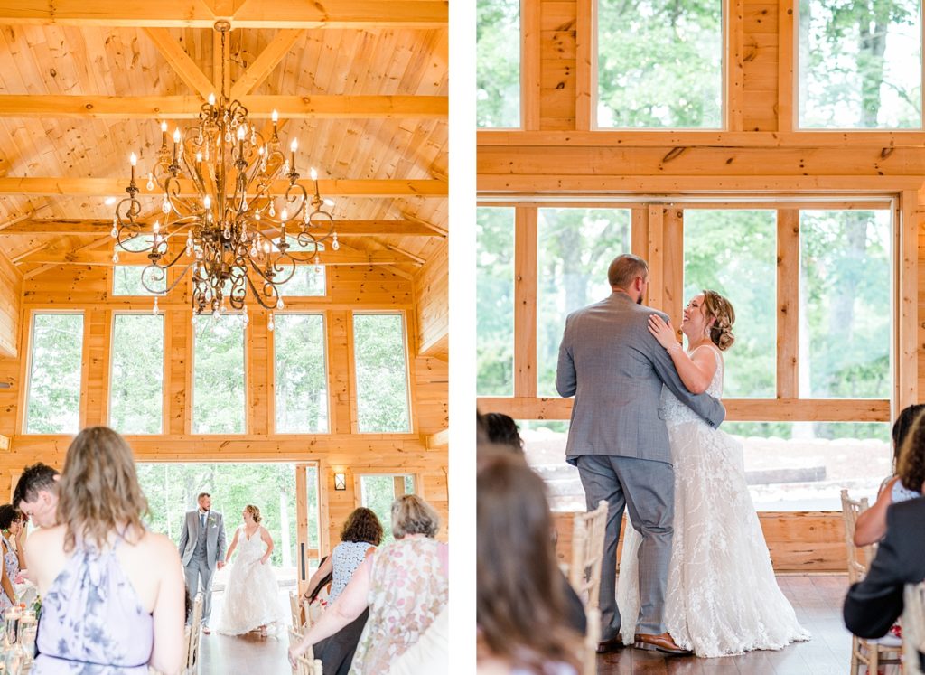 First Dance During Wedding Reception at The Magnolia Venue in Tennessee. Wedding Photography by Virginia Wedding Photographer Kailey Brianne Photography. 
