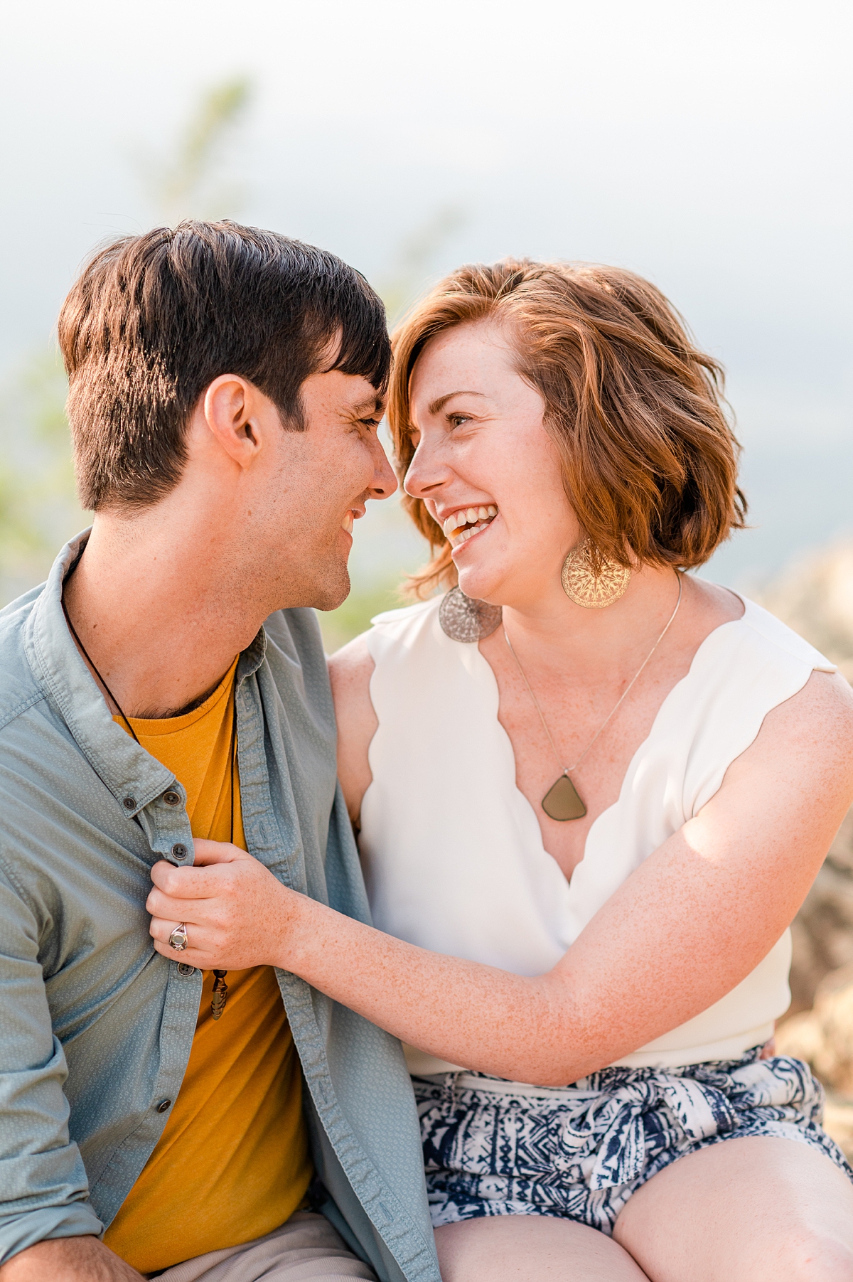 Big Smiles and Big Sky at Raven's Roost Overlook Engagement Session by Kailey Brianne Photography 