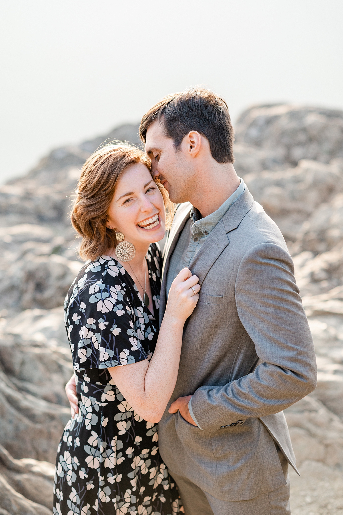 A Summer Raven's Roost Overlook Engagement Session with Mountain Views. Photography by Virginia Wedding Photographer Kailey Brianne Photography. 