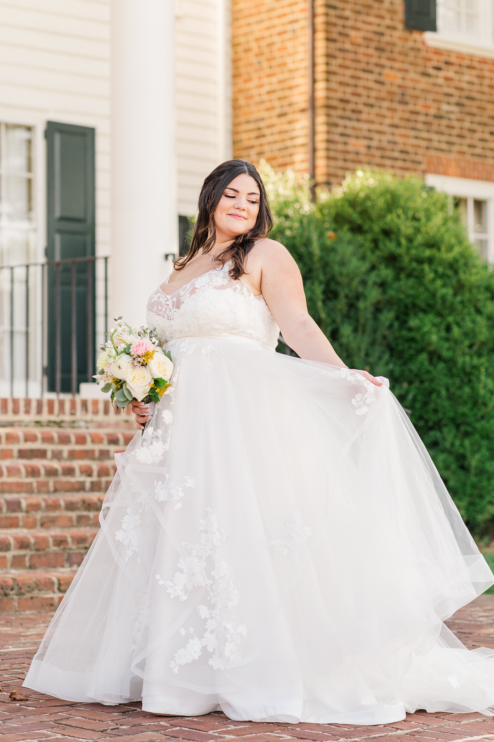 Elegant Bridal Portraits with Ava Clara Bridal Wedding Gown. Virginia  Wedding Photographer Kailey Brianne Photography. 