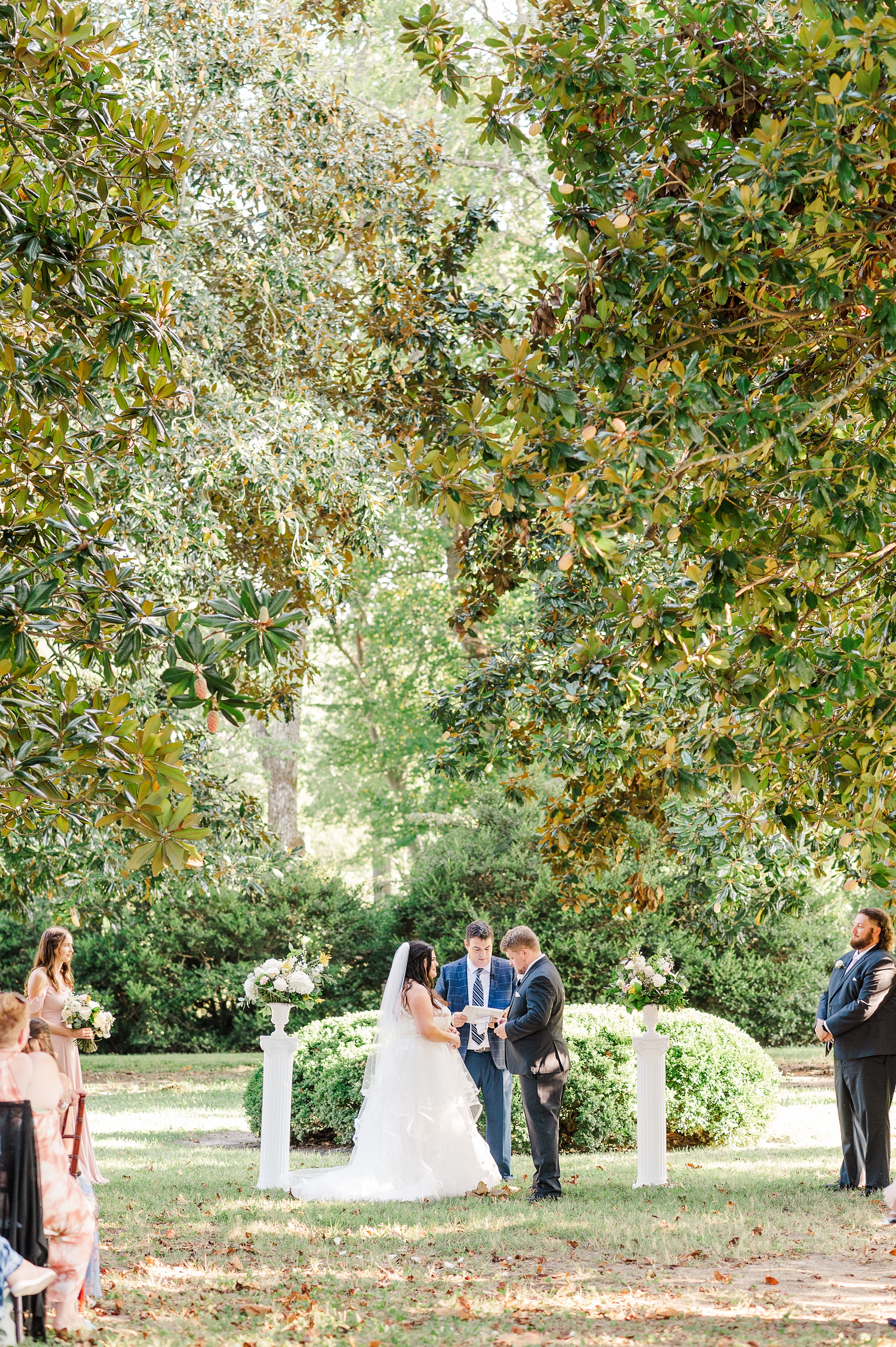 Wedding Ceremony at Cumberland Estate. Photography by New Kent Wedding Photographer Kailey Brianne Photography. 