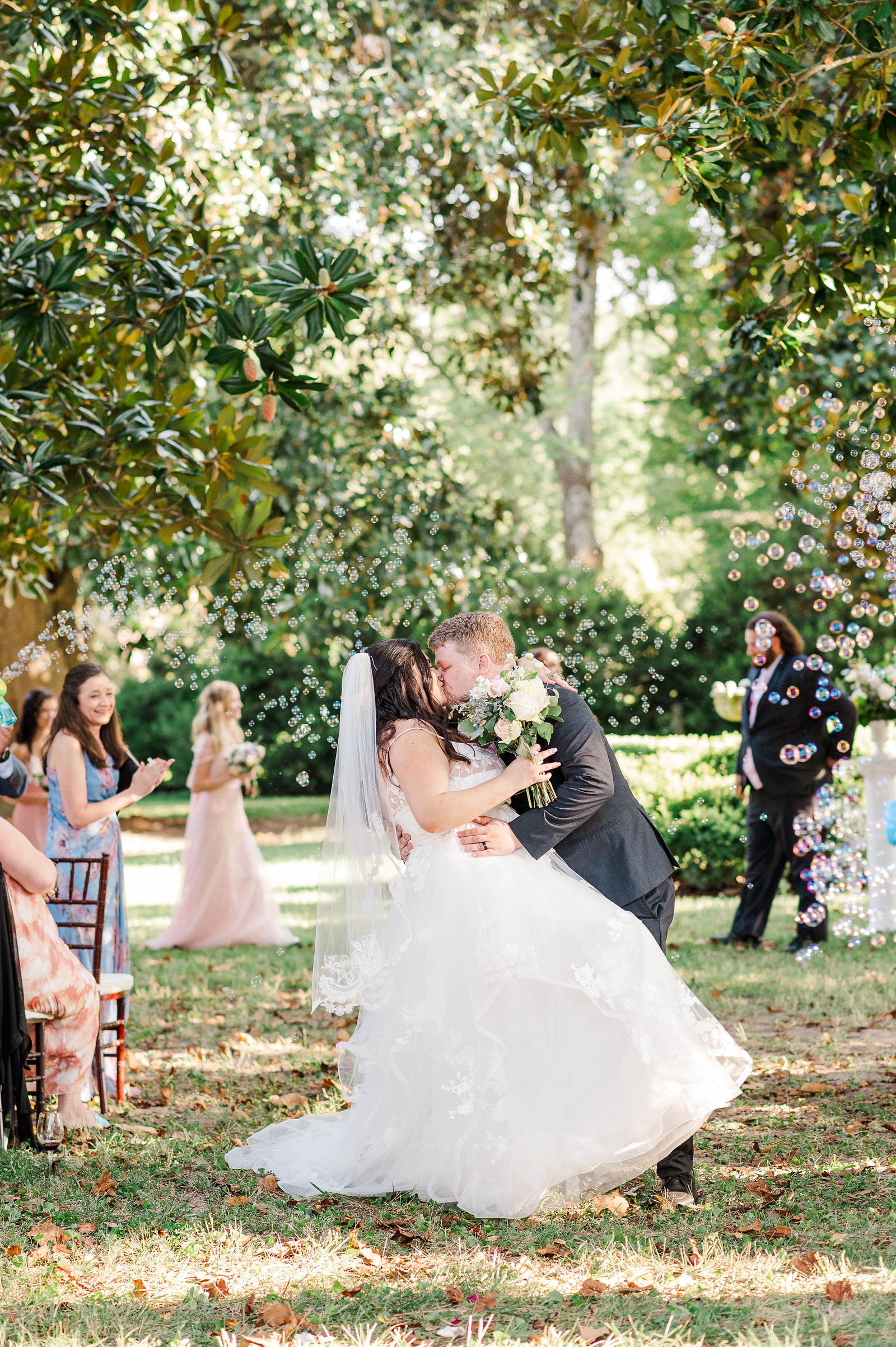 Bubble Ceremony Procession at Cumberland Estate Wedding. Photography by Richmond Wedding Photographer Kailey Brianne Photography. 