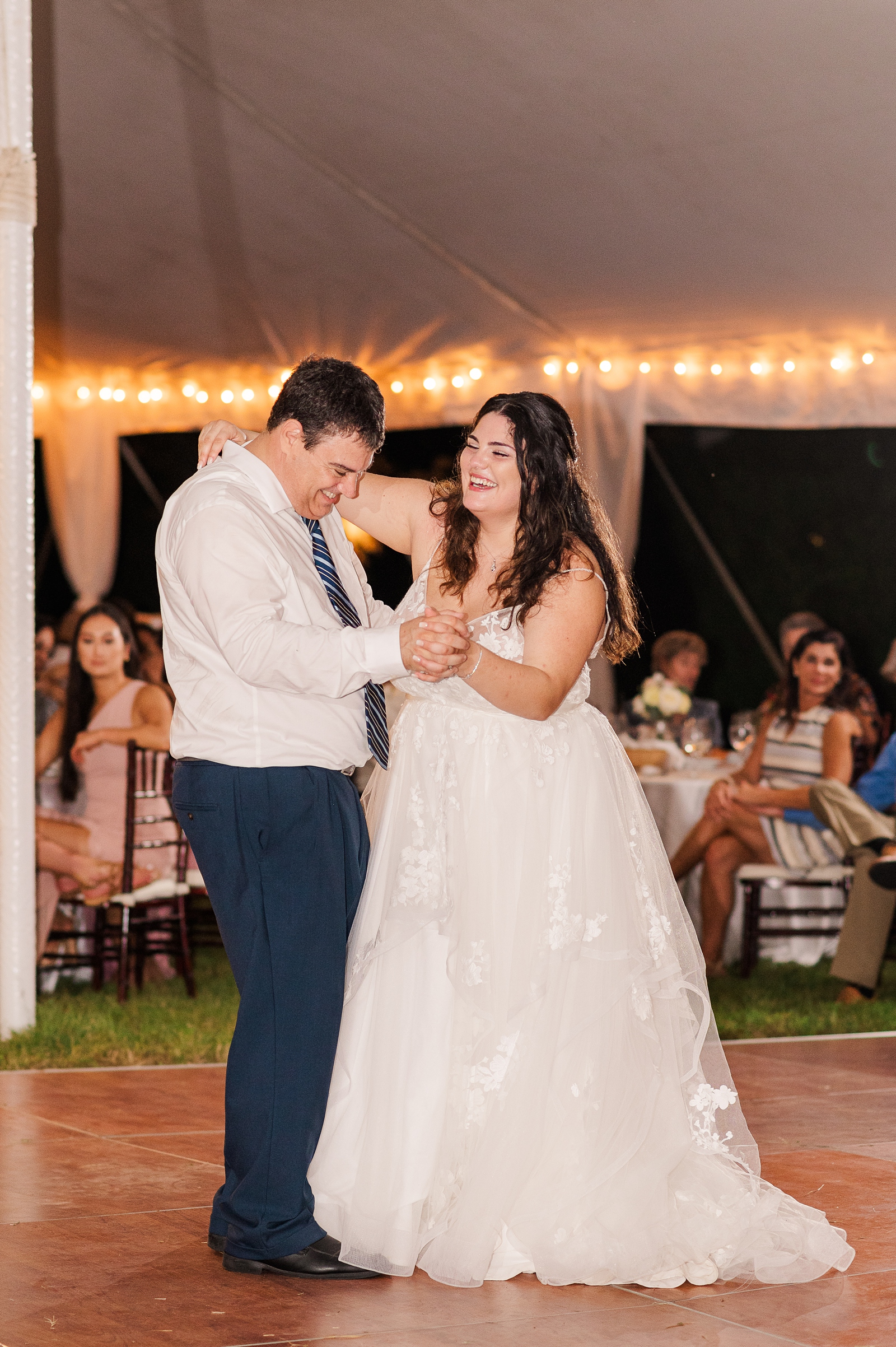 Parent Dances During Cumberland Estate Wedding Reception. Photography by New Kent Wedding Photographer Kailey Brianne Photography. 