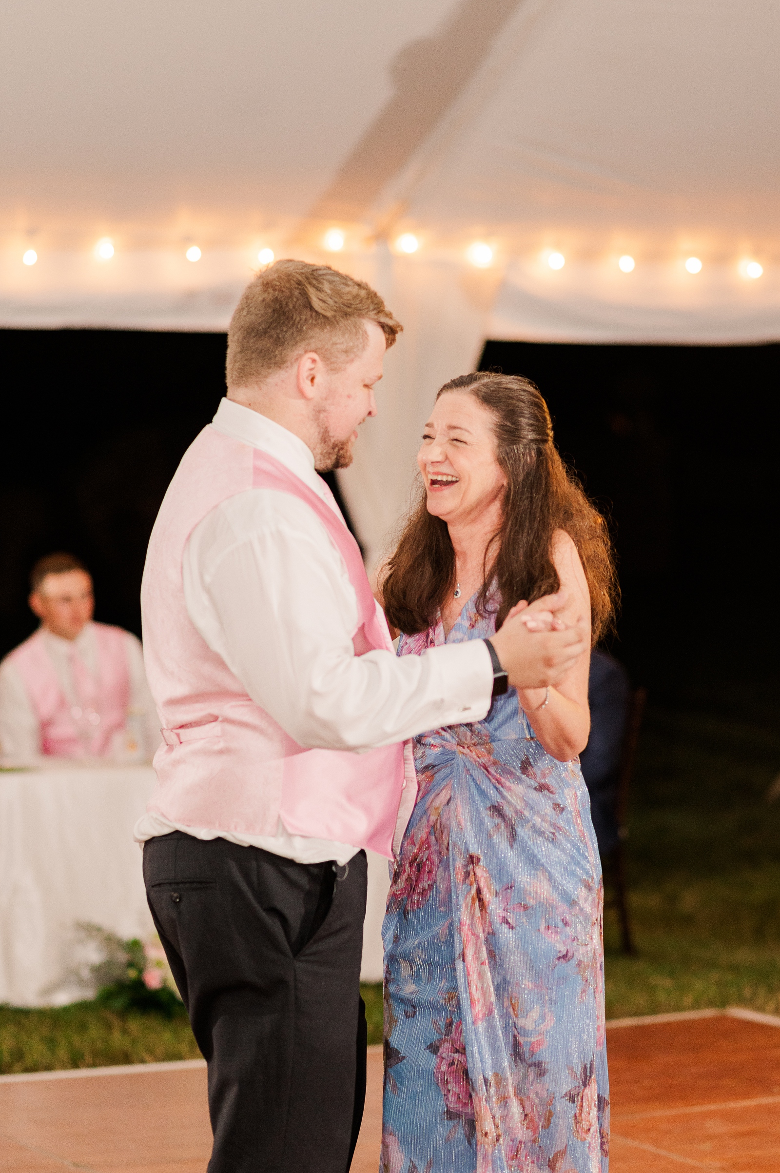 Parent Dances During Cumberland Estate Wedding Reception. Photography by New Kent Wedding Photographer Kailey Brianne Photography. 