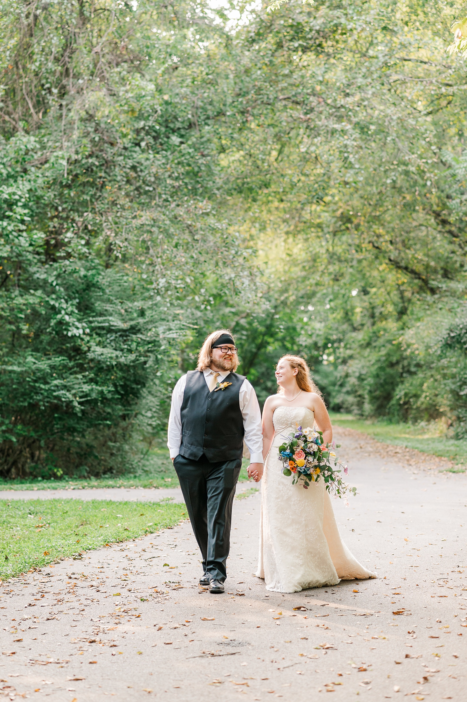 Bride and Groom Portraits during Intimate Ceremony at Osbourne Park in Richmond. Photography by Virginia Wedding Photographer Kailey Brianne Photography. 