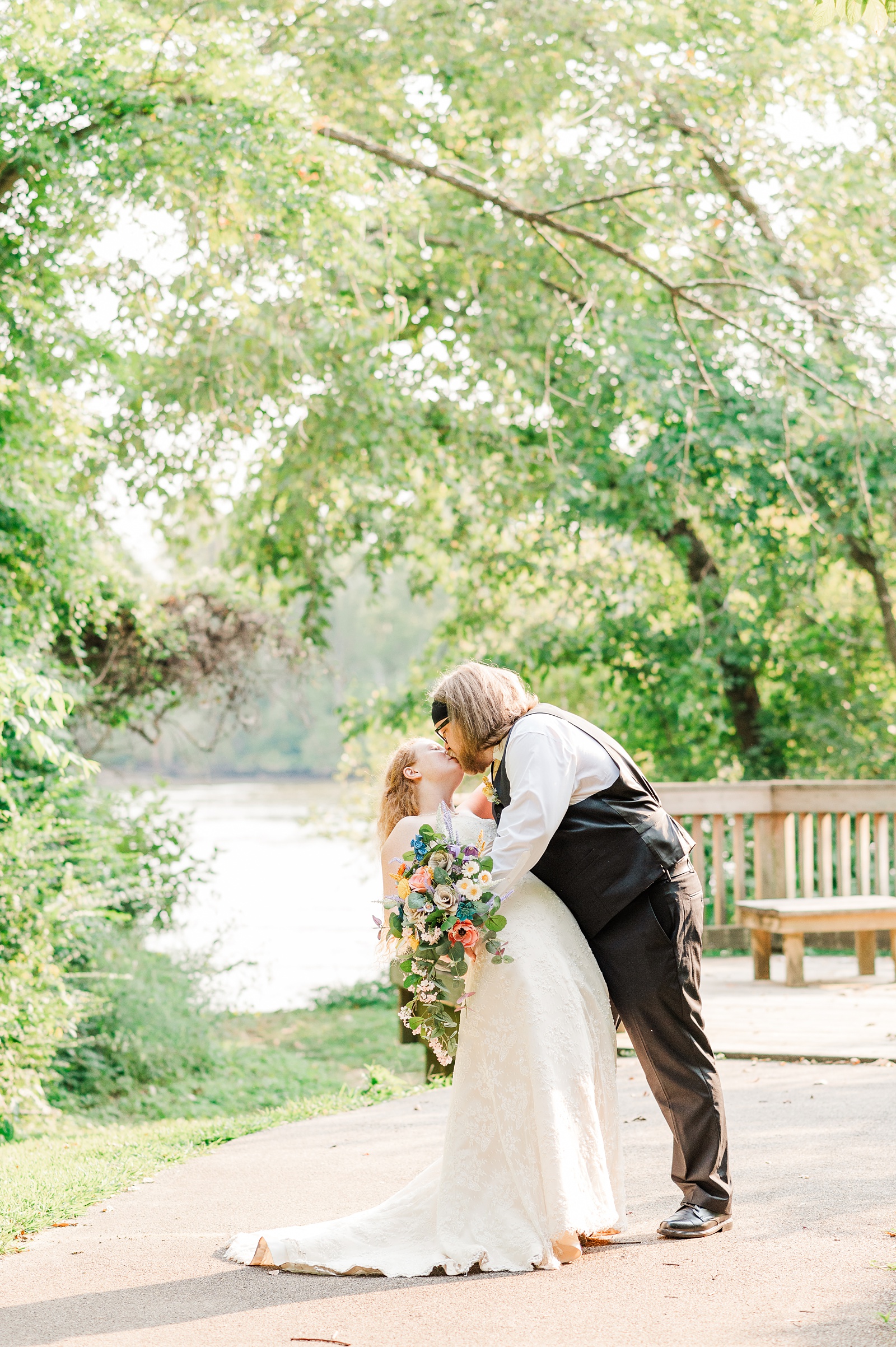 Bride and Groom Portraits by Virginia Wedding Photographer Kailey Brianne Photography. 