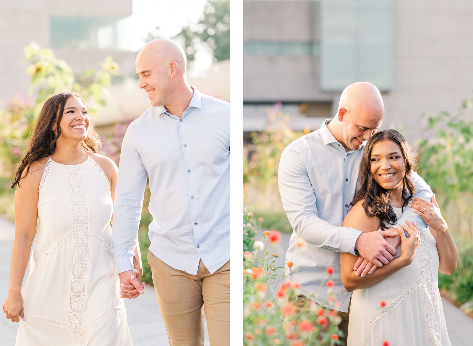 A Virginia Museum of Fine Arts Engagement Session in Downtown Richmond. Photography by Charlottesville Wedding Photographer Kailey Brianne Photography. 