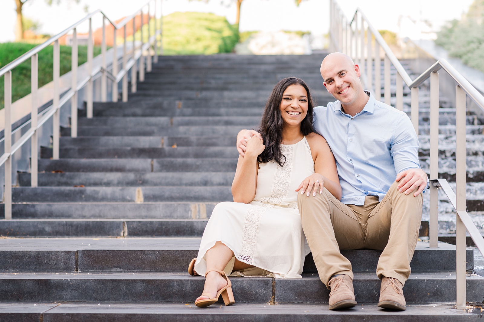 A Virginia Museum of Fine Arts Engagement Session in Downtown Richmond. Photography by Virginia Wedding Photographer Kailey Brianne Photography. 