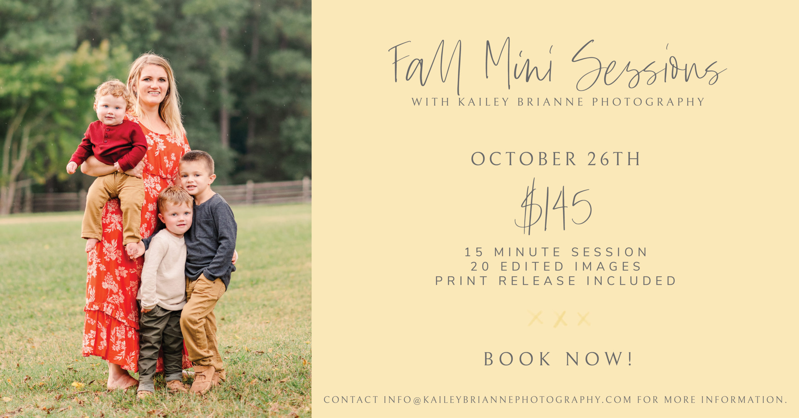 2021 Richmond Fall Family Mini Sessions at Crump Meadow Farm Park with Richmond Family Photographer Kailey Brianne Photography. 