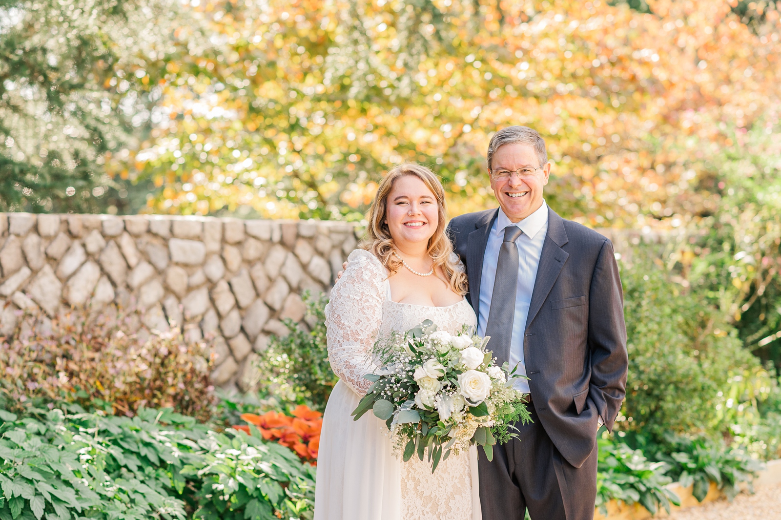 Father Daughter First Look at Maymont Wedding. Richmond Wedding Photographer Kailey Brianne Photography.