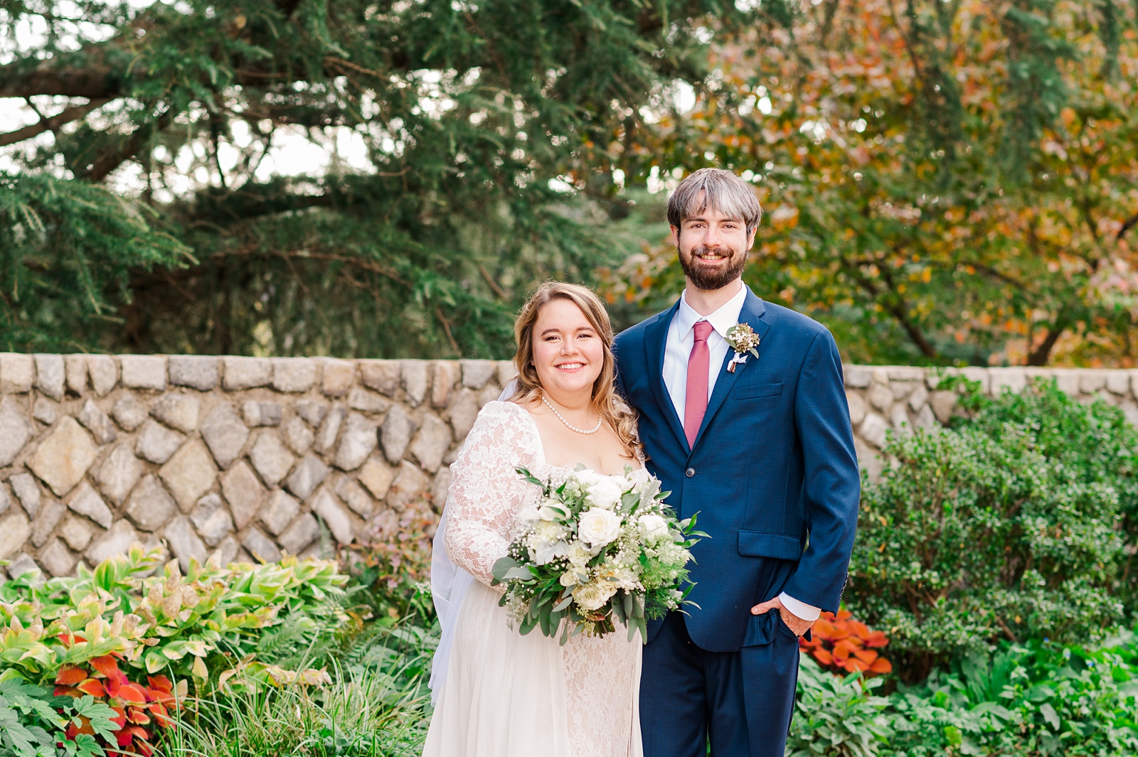Bride and Groom First Look at Maymont Wedding. Richmond Wedding Photographer Kailey Brianne Photography.