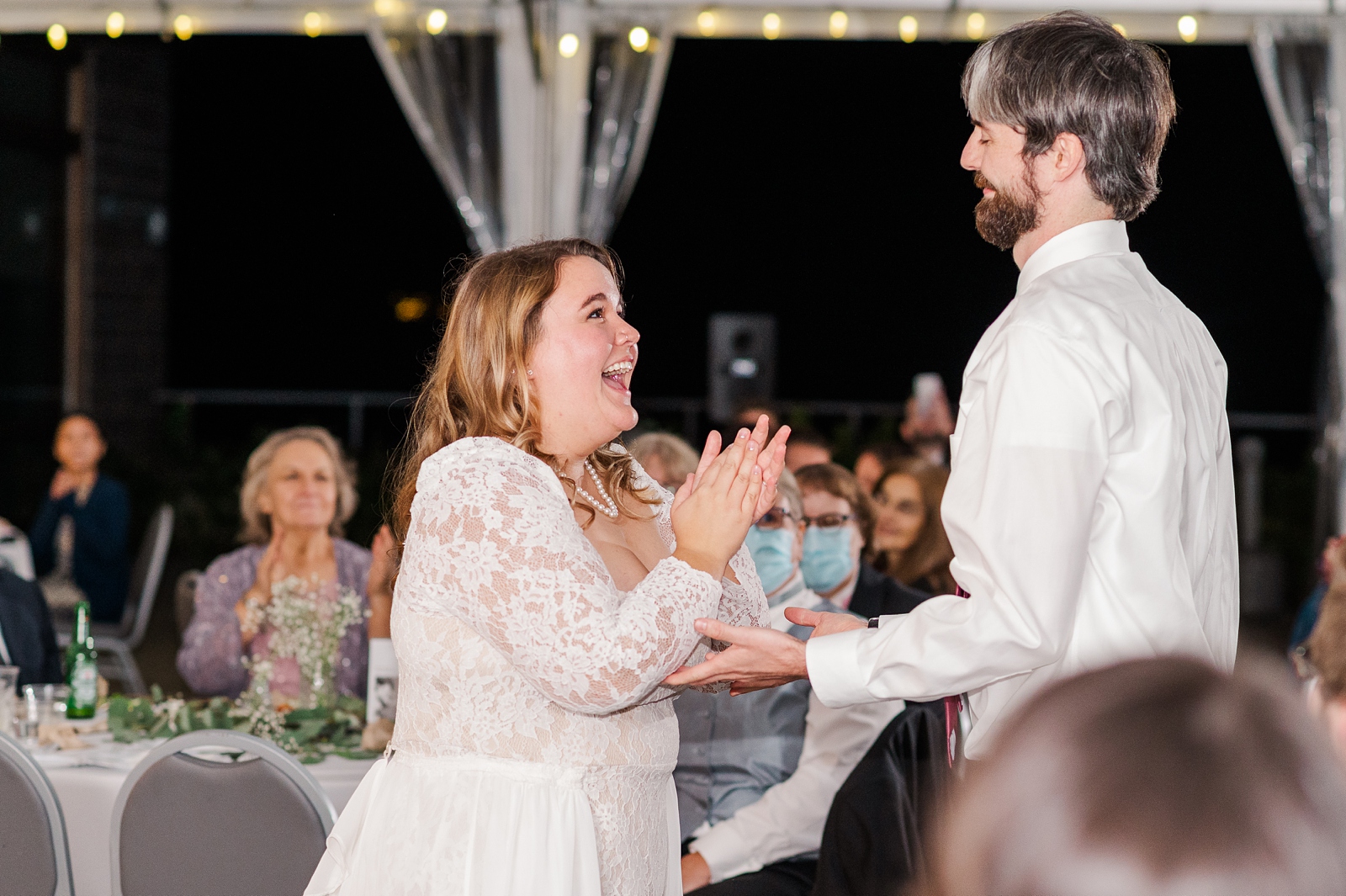 First Dance at Maymont Wedding Reception. Photography by Richmond Wedding Photographer Kailey Brianne Photography.