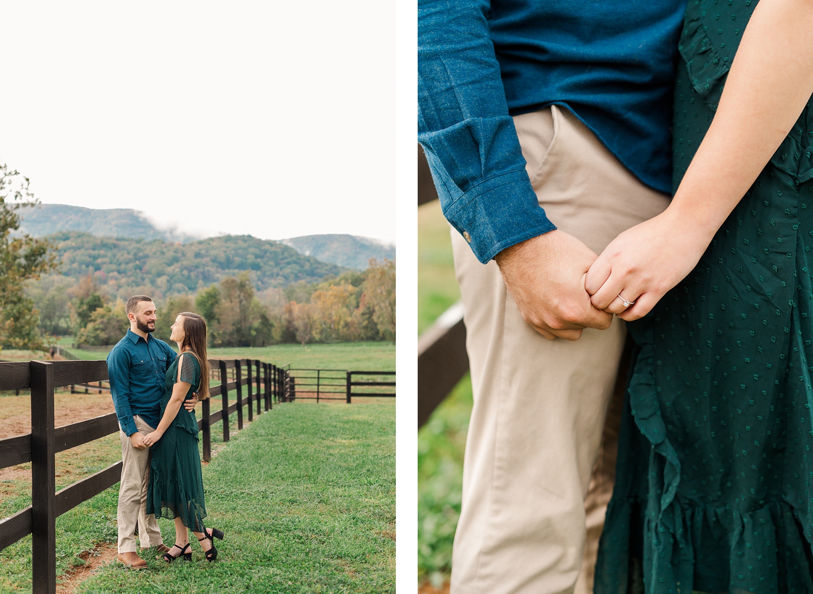 Virginia Engagement Session Locations with Mountain Views. Virginia Wedding Photographer Kailey Brianne Photography 