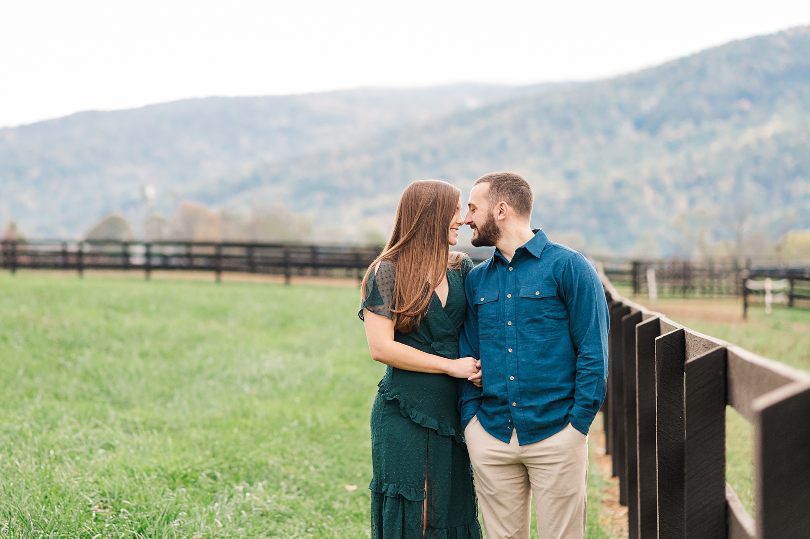 Mountain Views at King Family Vineyards Engagement Session. Richmond Wedding Photographer Kailey Brianne Photography 