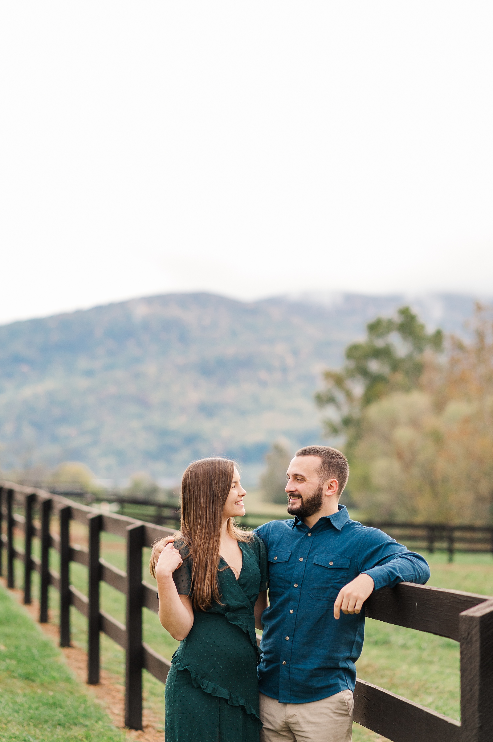 Mountain Views at King Family Vineyards Engagement Session. Richmond Wedding Photographer Kailey Brianne Photography 