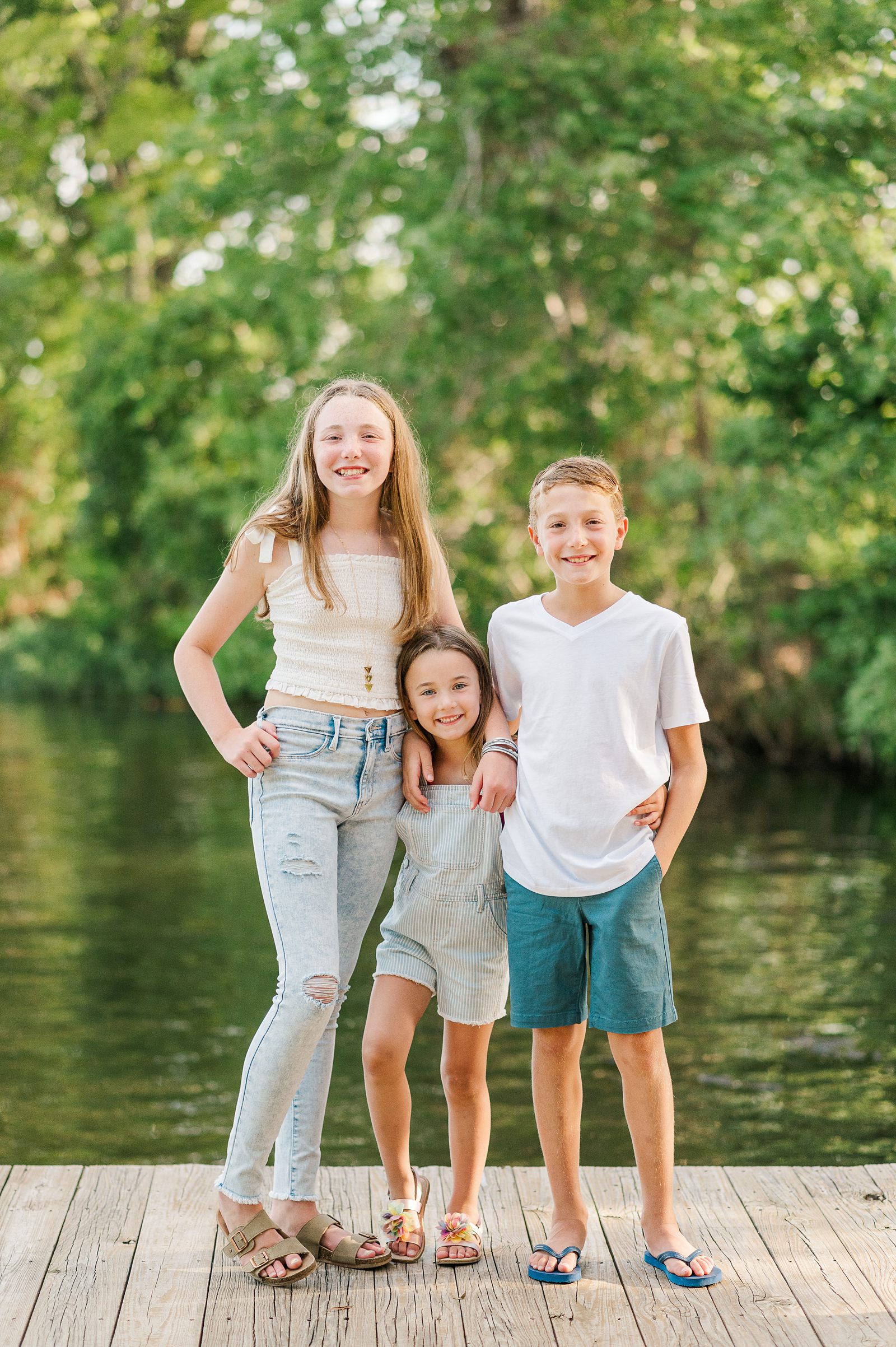 Lake Gaston Family Session by Richmond Family Photographer Kailey Brianne Photography. 