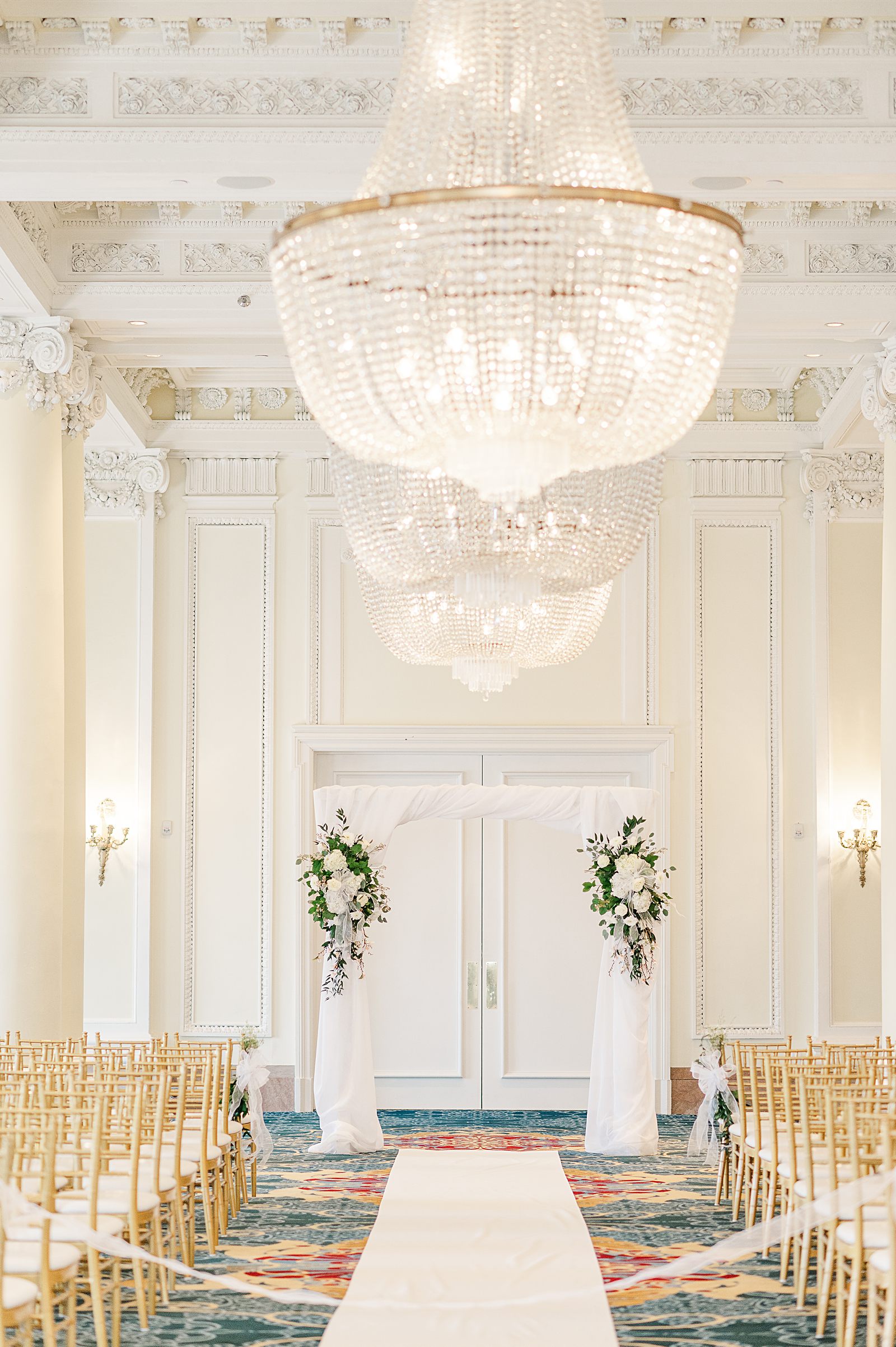 Jefferson Hotel Wedding Ceremony. Richmond Wedding Photographer Kailey Brianne Photography